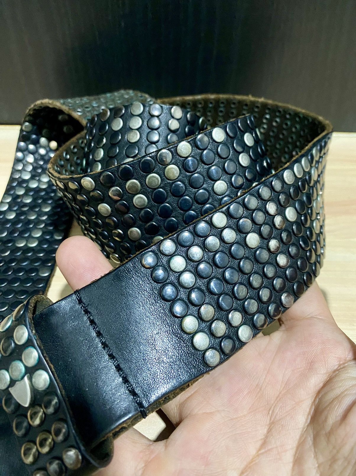 Hollywood Trading Company HTC Hollywood Studded Belt inspired BB Simon Size 40 - 4 Thumbnail