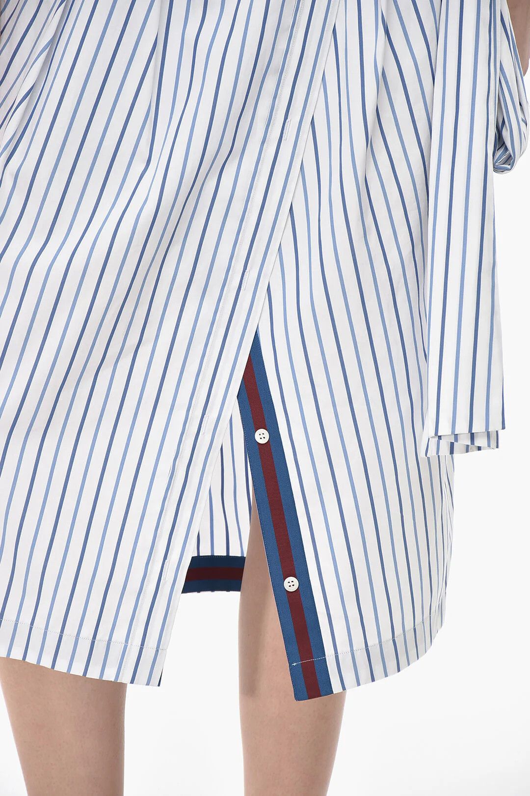 Dries Van Noten og1mm0426 Midi Wrap Skirt in Light Blue Size 27" / US 4 / IT 40 - 3 Thumbnail