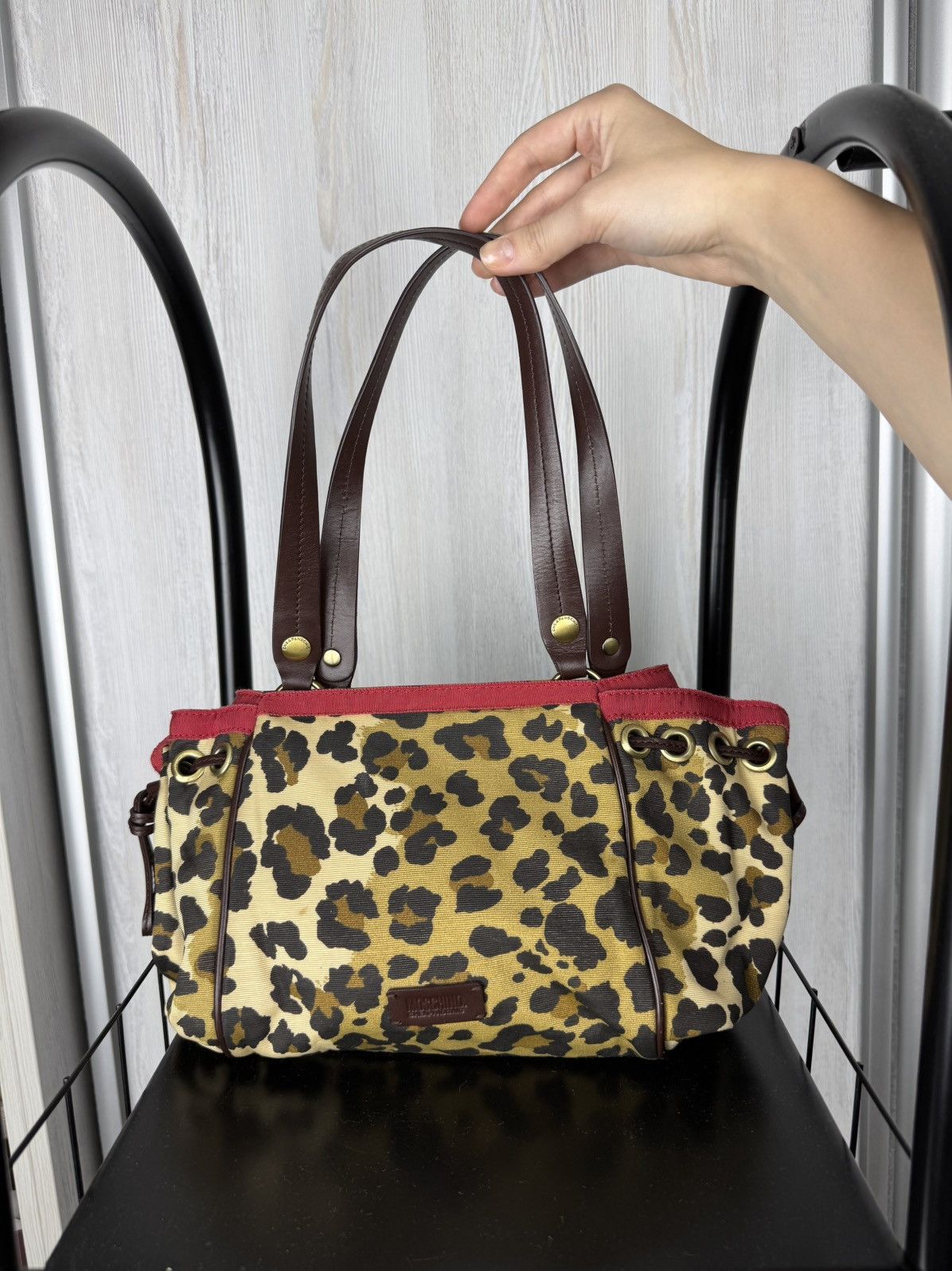 Moschino Moschino Cheap & Chic Leopard animal print handle bag Size ONE SIZE - 2 Thumbnail