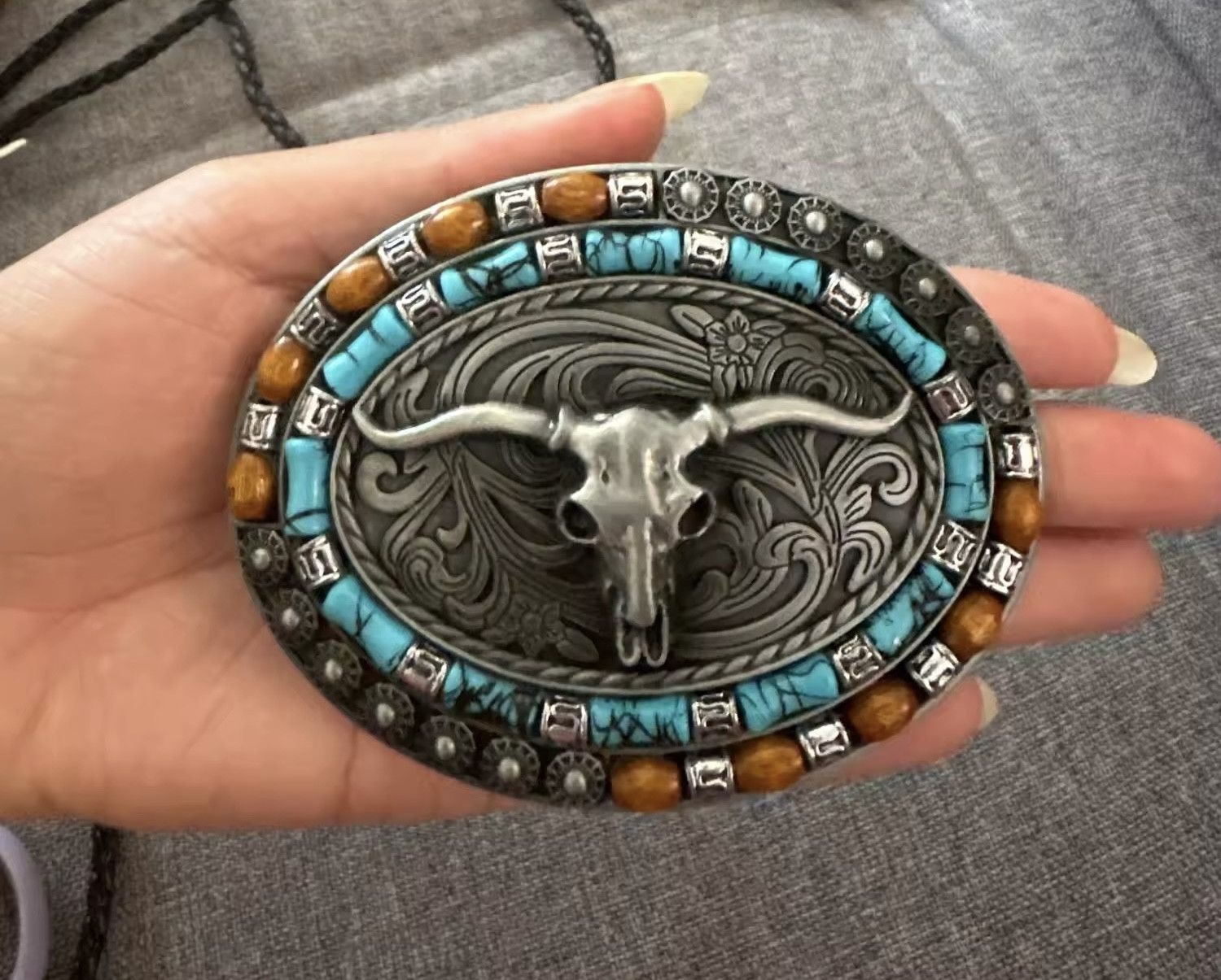 Cowboy Equipment Vintage-Cowboy Rodeo Bull Head belt buckle Size ONE SIZE - 5 Thumbnail