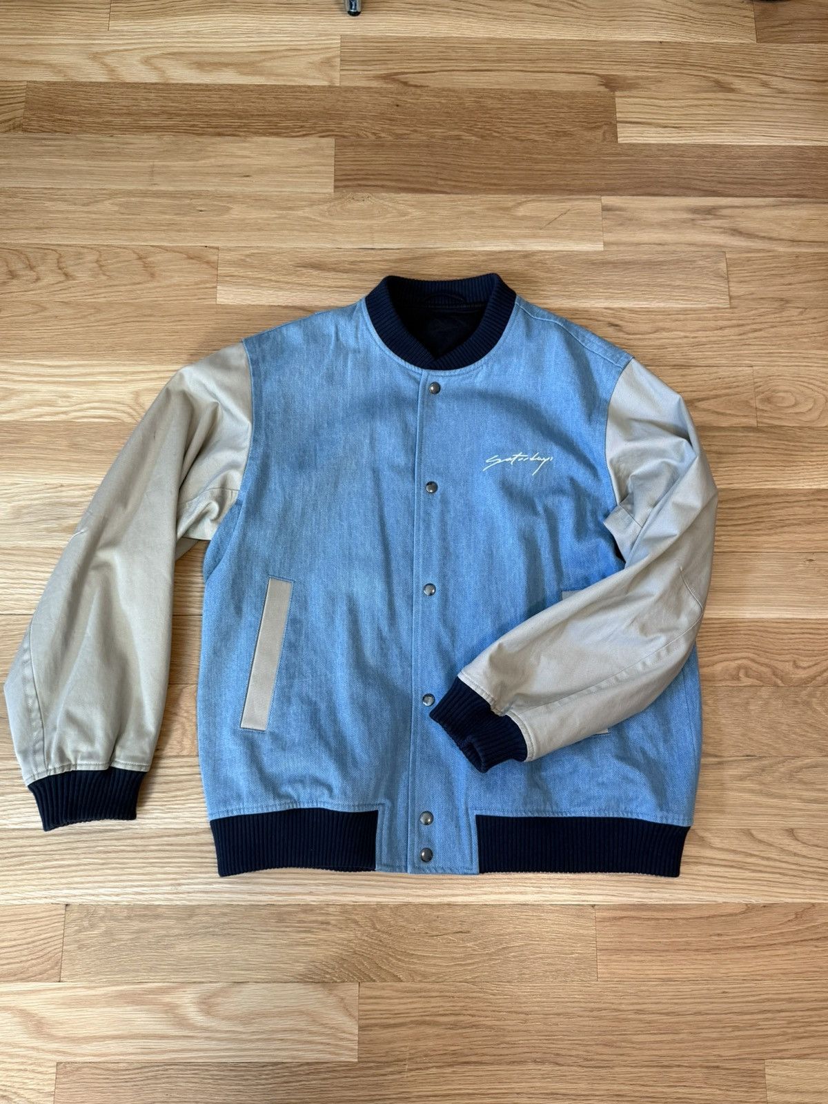 Saturdays NYC Denim/Canvas Saturdays NYC Ribbed Sleeve Bomber Size US L / EU 52-54 / 3 - 1 Thumbnail