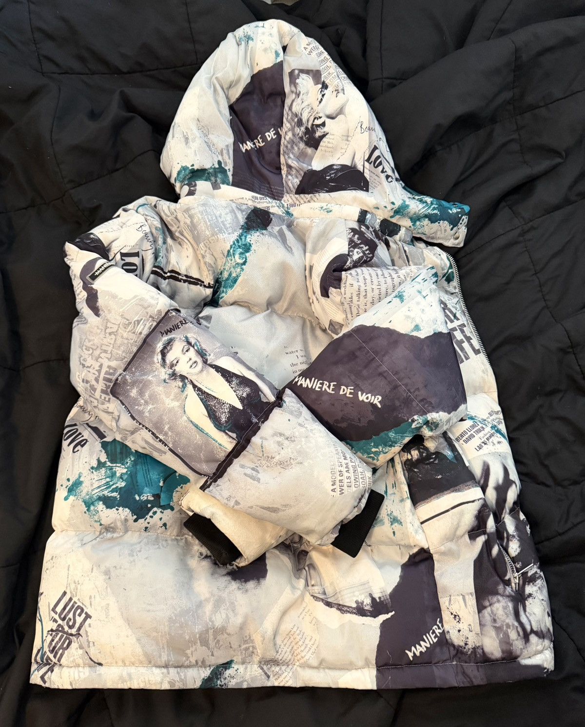 Maniere De Vior Maniere De Voir Graffiti Puffer Jacket Size US L / EU 52-54 / 3 - 2 Thumbnail