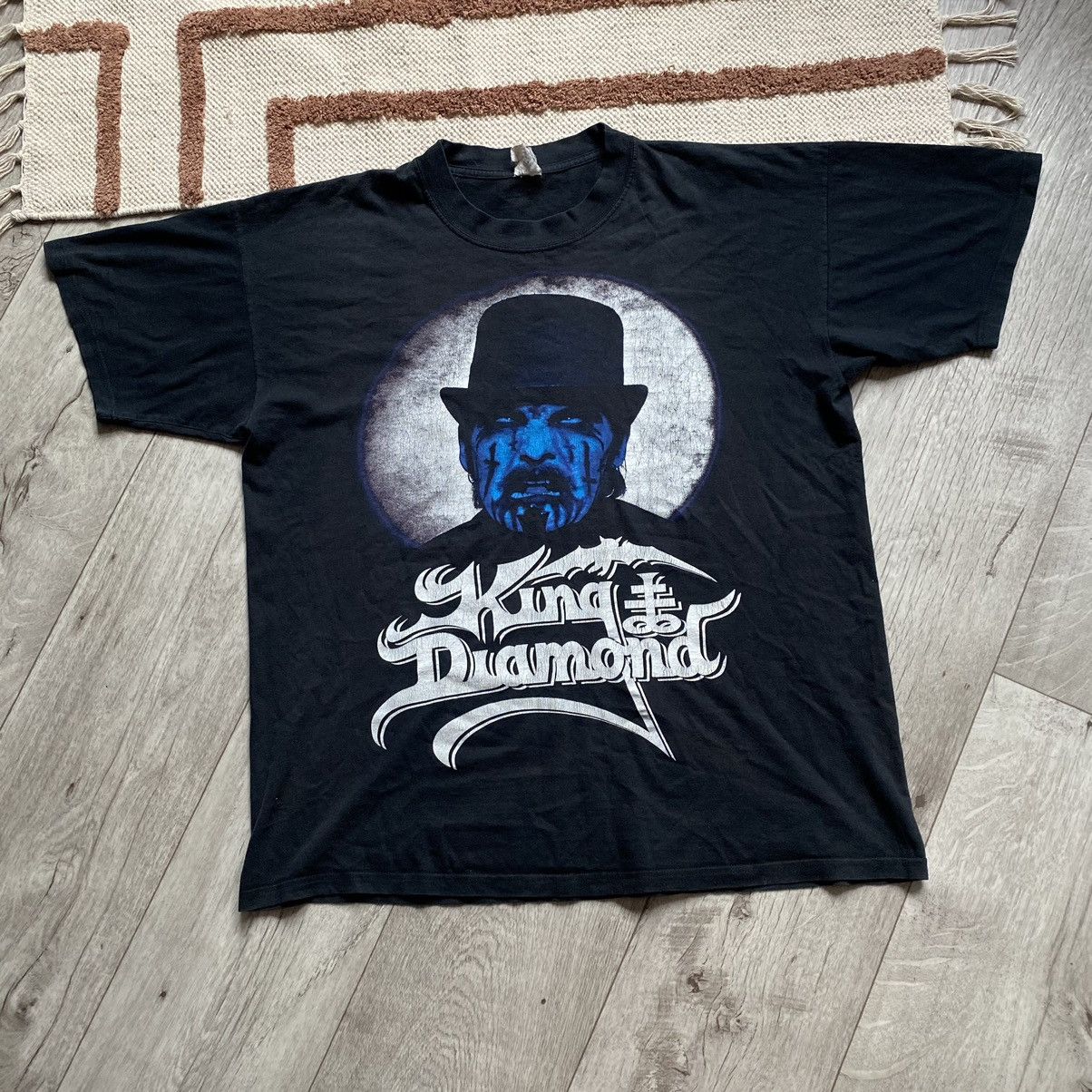 Band Tees VINTAGE KING DIAMOND CRAZY PRINT FADED T SHIRT Size US XL / EU 56 / 4 - 1 Thumbnail