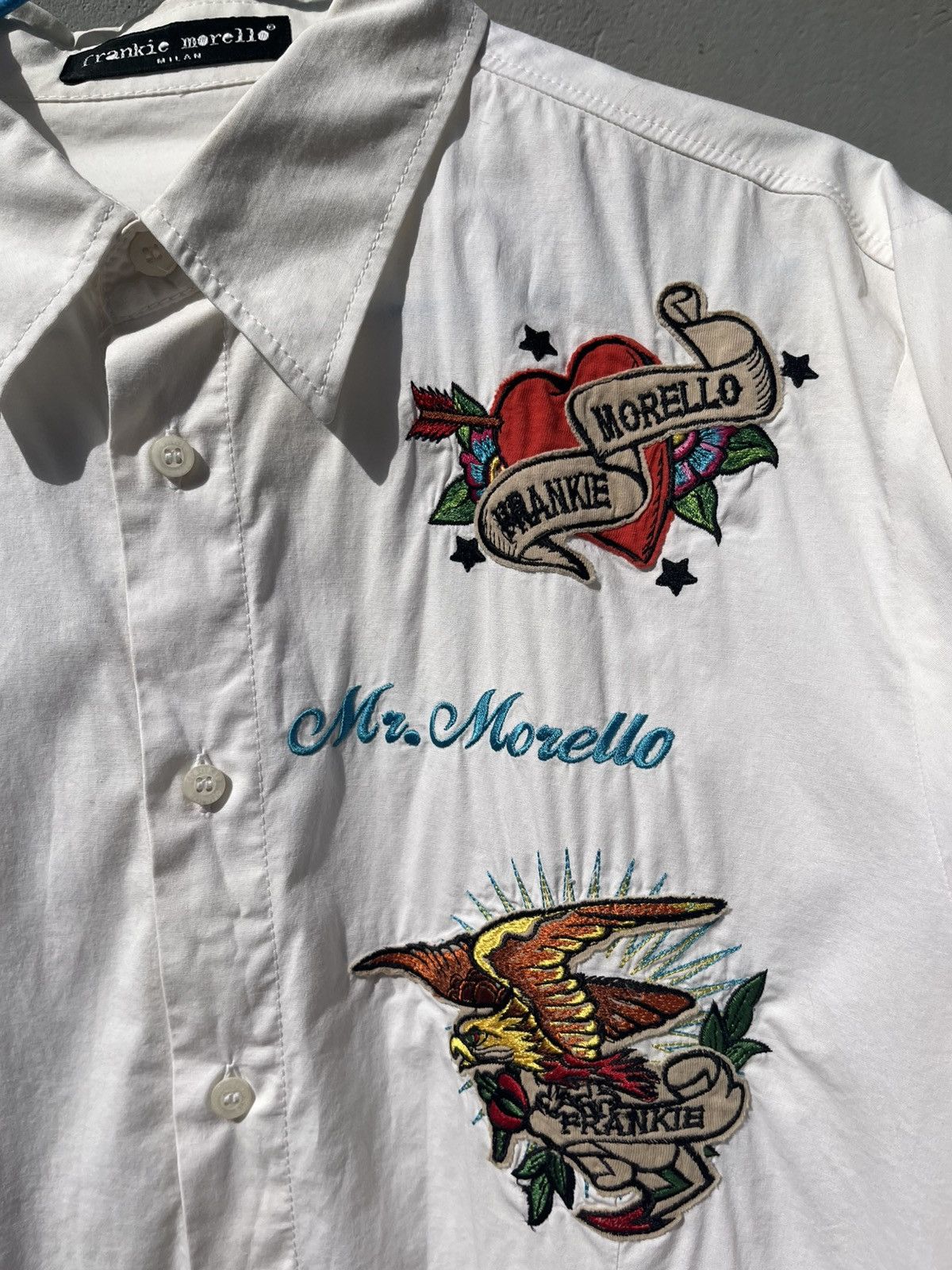 Beauty Beast Y2K Frankie Morello Button up Shirt Embroided Patchwork Size US L / EU 52-54 / 3 - 9 Thumbnail