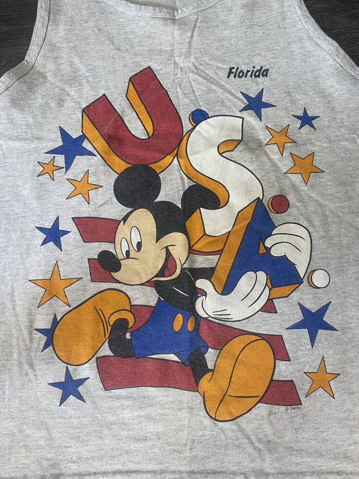 Anvil × Disney × Vintage Vintage 1992’ Mickey Mouse Tank Top Size US L / EU 52-54 / 3 - 2 Thumbnail