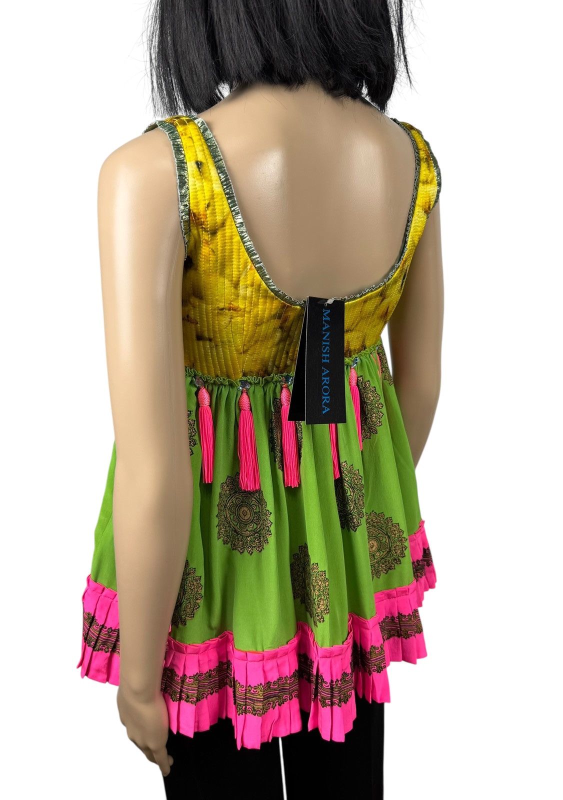 Manish Arora Manish Arora Silk Tank Blouse Pleated Decor size M Size M / US 6-8 / IT 42-44 - 11 Thumbnail