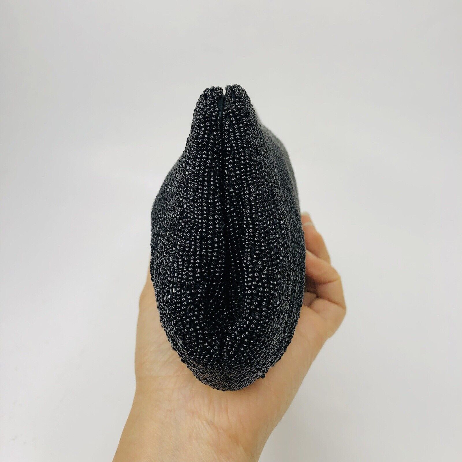 Other Vtg 60s Dormar Black Clutch Micro Beaded Belgium Crystal Size ONE SIZE - 3 Thumbnail