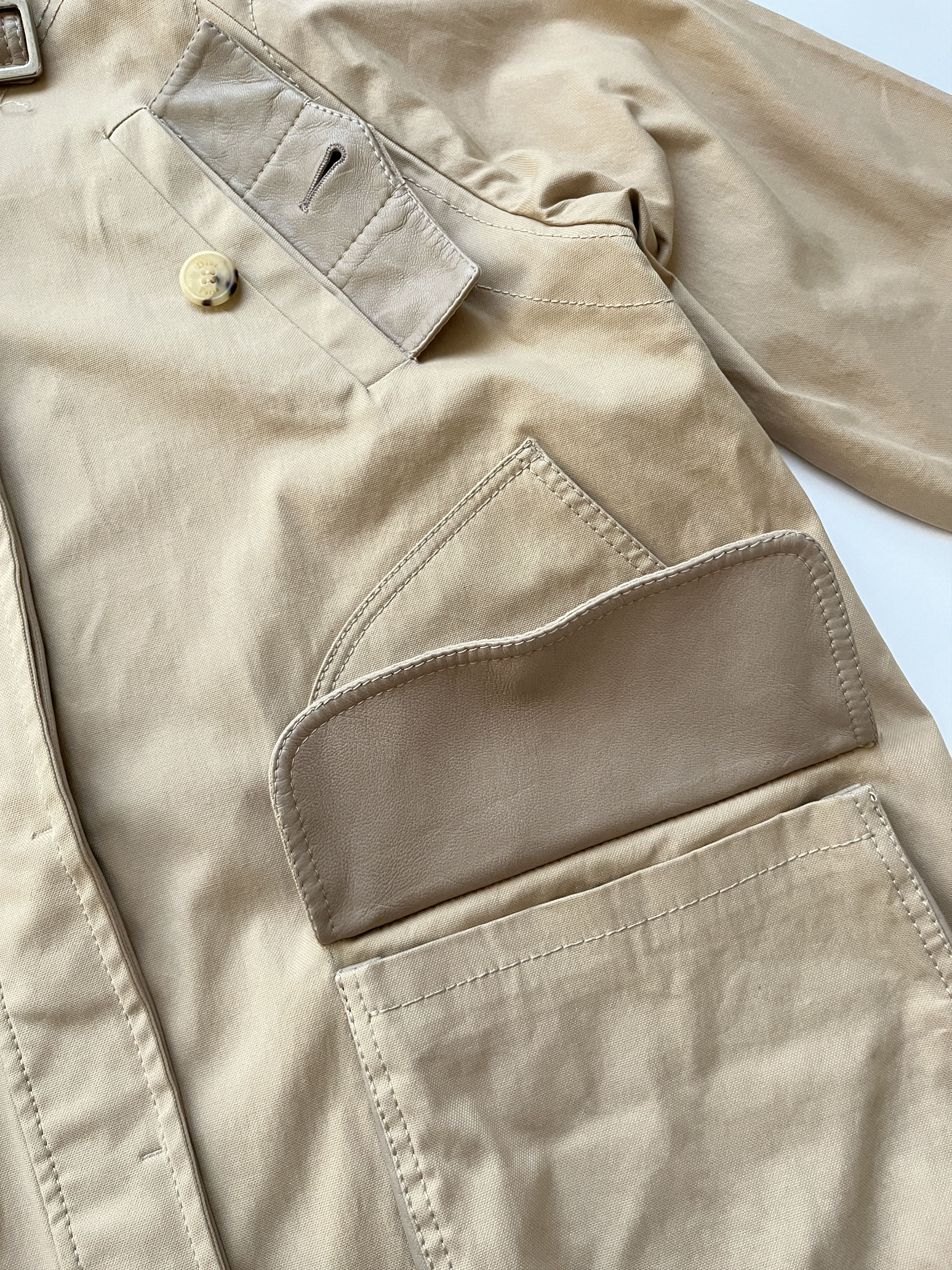 Dior ⚡️QUICK SALE⚡️2001 Dior John Galliano Beige Hooded Jacket Size S / US 4 / IT 40 - 4 Thumbnail