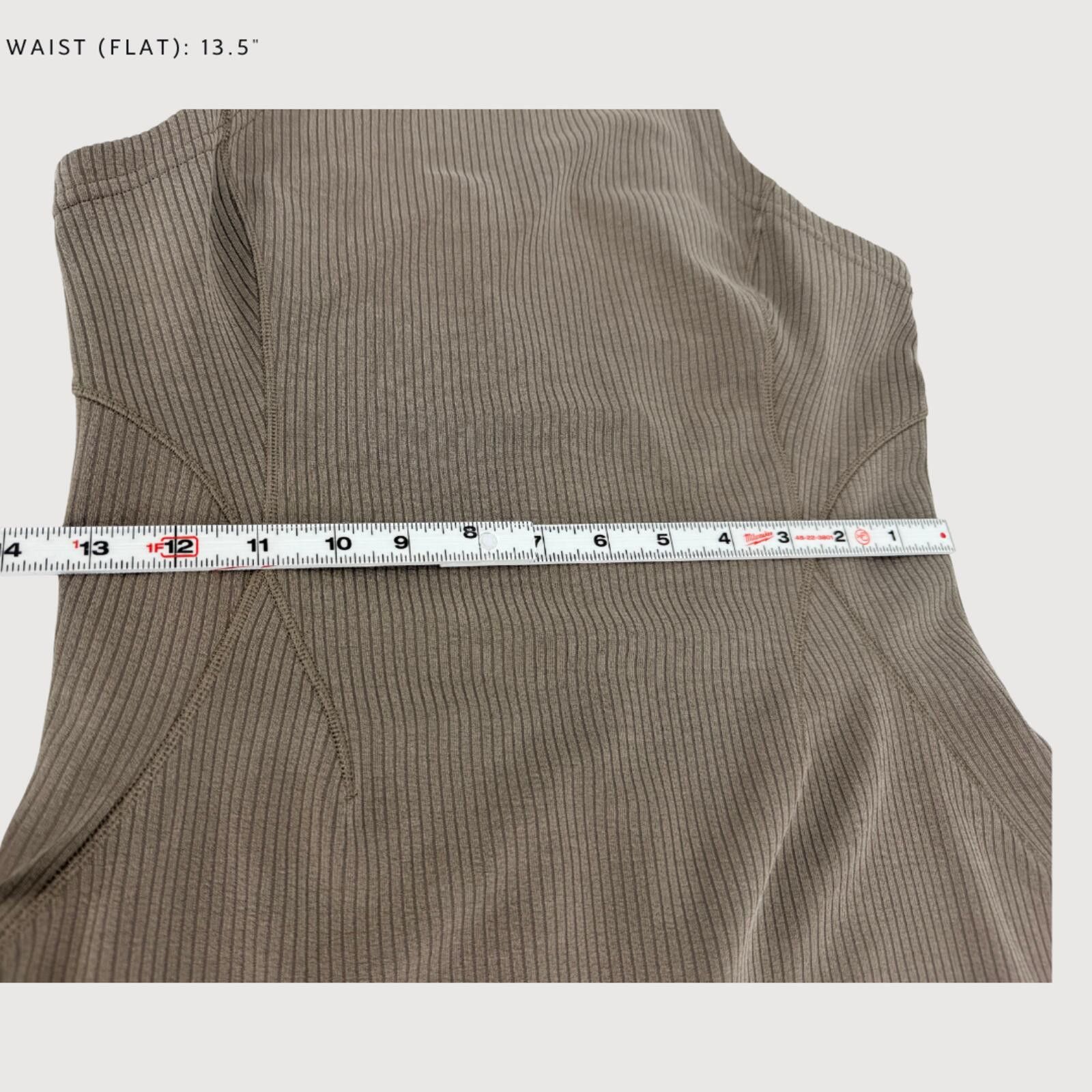 Lululemon Lululemon Softstreme Ribbed Tank Dress Slim Fit Olive 6 Size M / US 6-8 / IT 42-44 - 8 Thumbnail