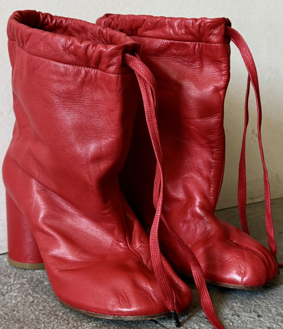 Maison Margiela Maison Margiela - SS2017 - Drawstring Balloon Tabi Boots Size US 6 / IT 36 - 19 Thumbnail
