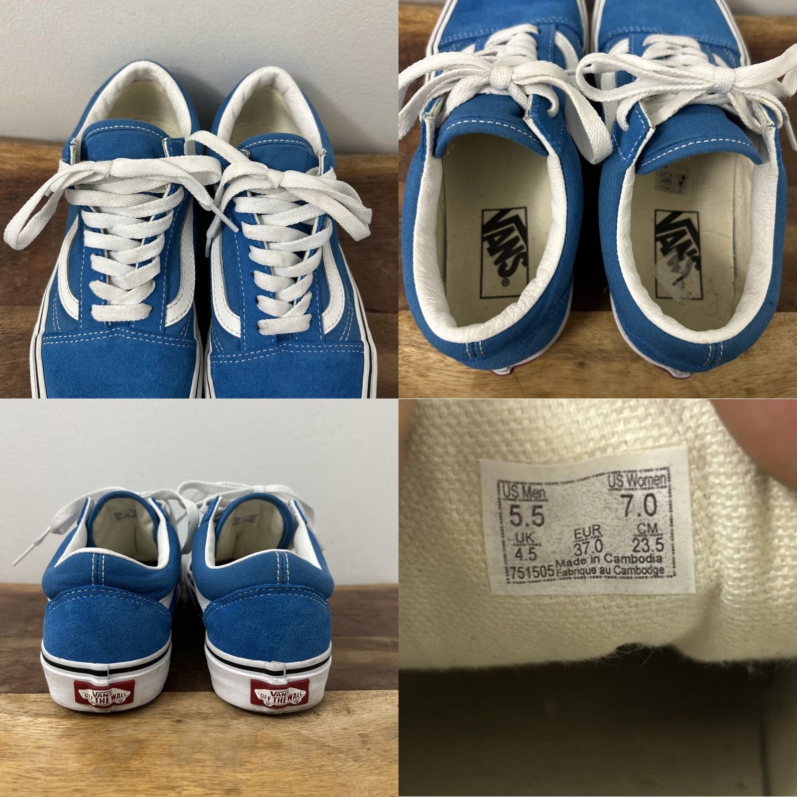 Vans VANS Old Skool Shoe Blue Low Top Mens 5.5 / Women 7 Skateboarding Nike? Size S / US 4 / IT 40 - 9 Thumbnail