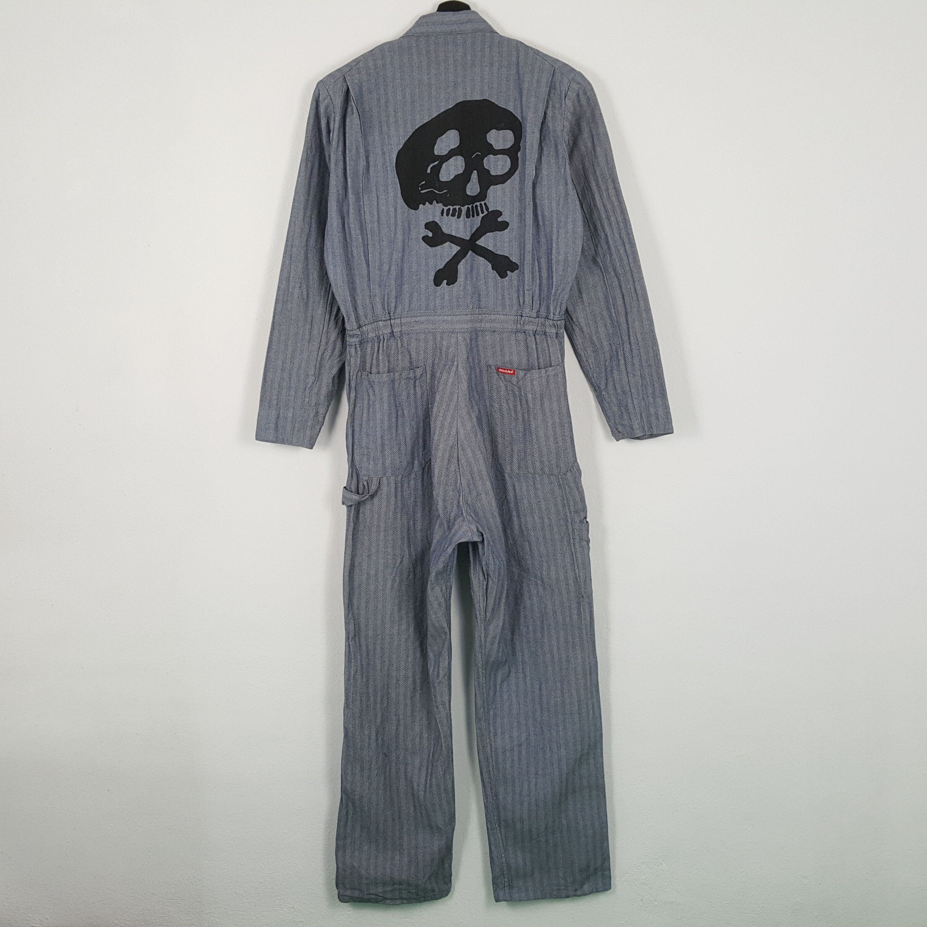 Dickies × Vintage DICKIES X Custom Skulls Workwear Style Coverall Jacket Size US L / EU 52-54 / 3 - 1 Thumbnail