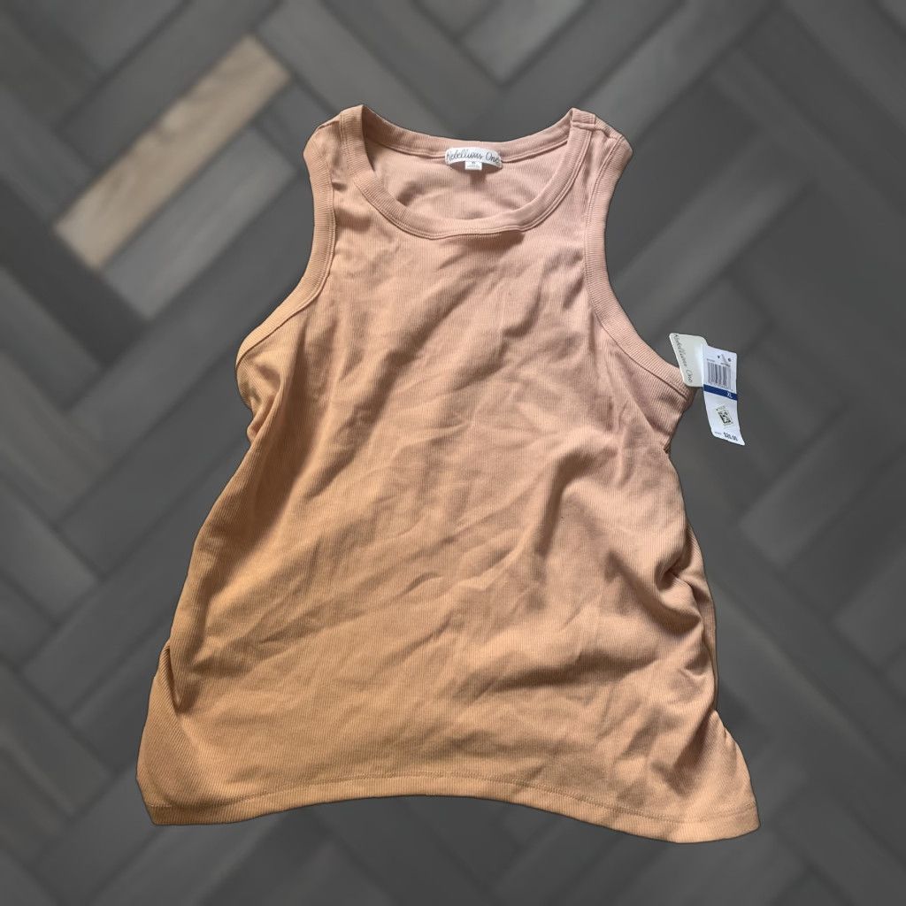 Vintage Rebellious One Tank Top Womens XL Sleeveless Round Neck Pink Top Size XL / US 12-14 / IT 48-50 - 1 Thumbnail