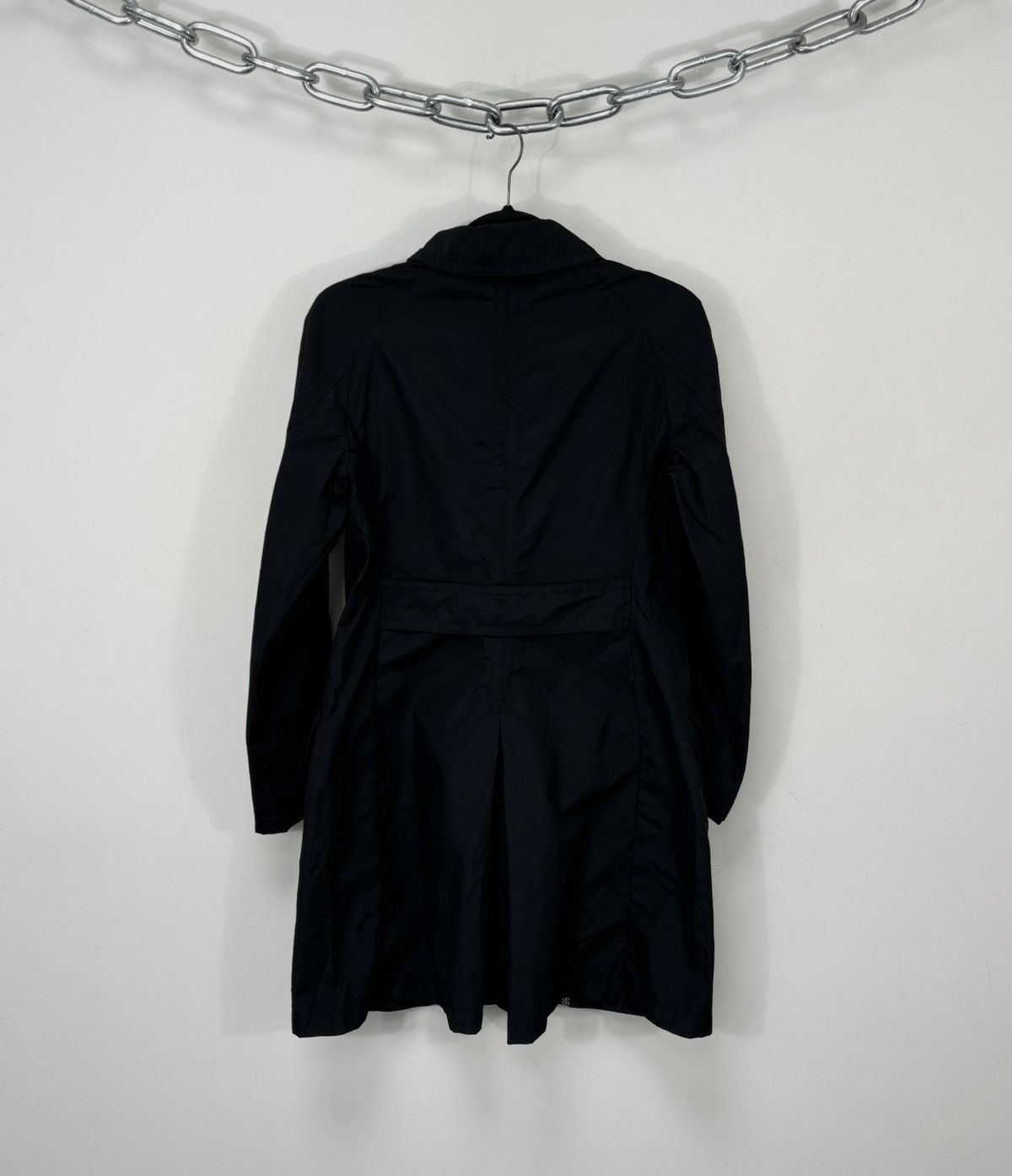 Weekend Max Mara Max Mara Weekend Women’s Black Cotton Nylon Trench Coat Size M / US 6-8 / IT 42-44 - 3 Thumbnail