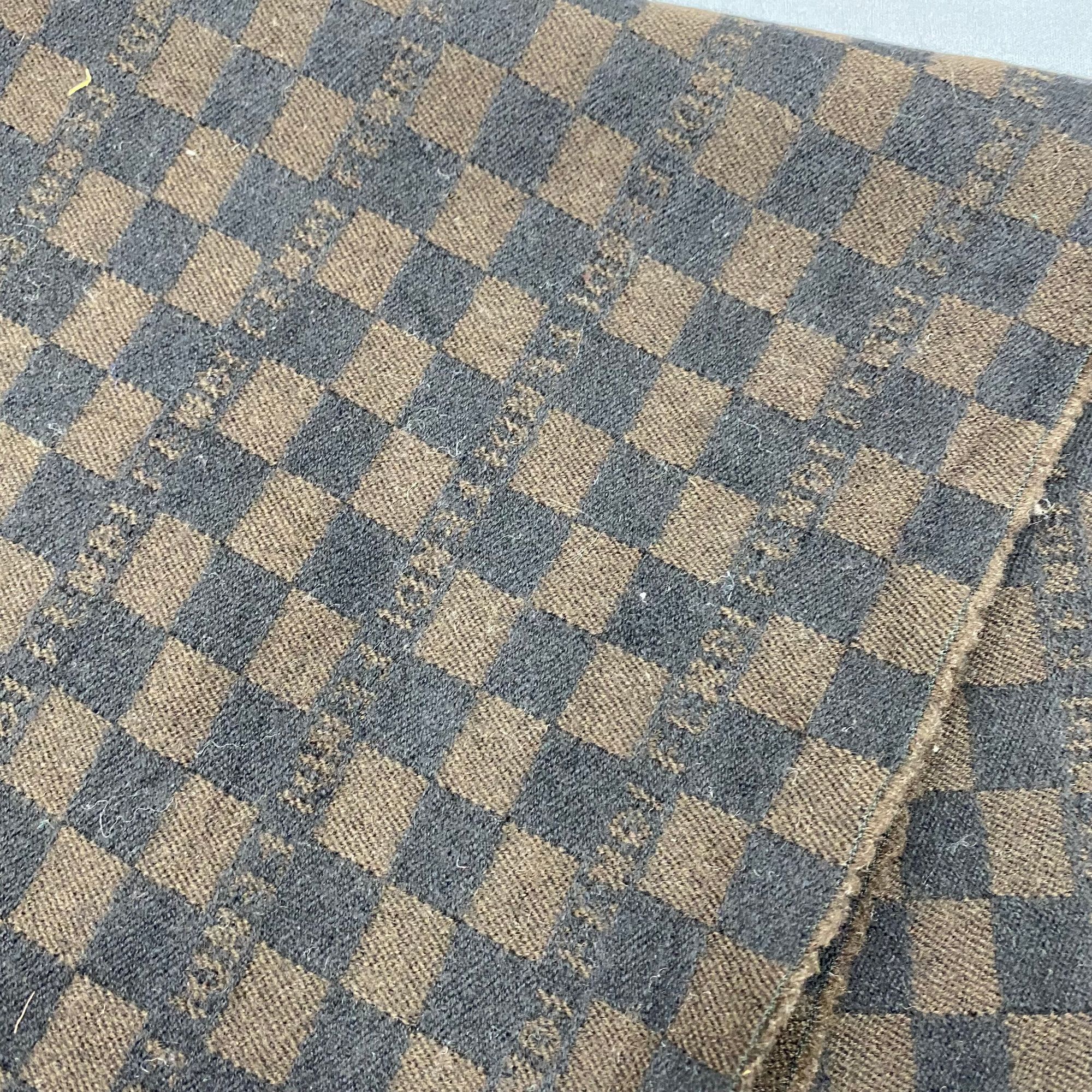 Fendi Vintage Fendi Scarf Muffler Wool FF Monogram Check Scarves Size ONE SIZE - 4 Thumbnail