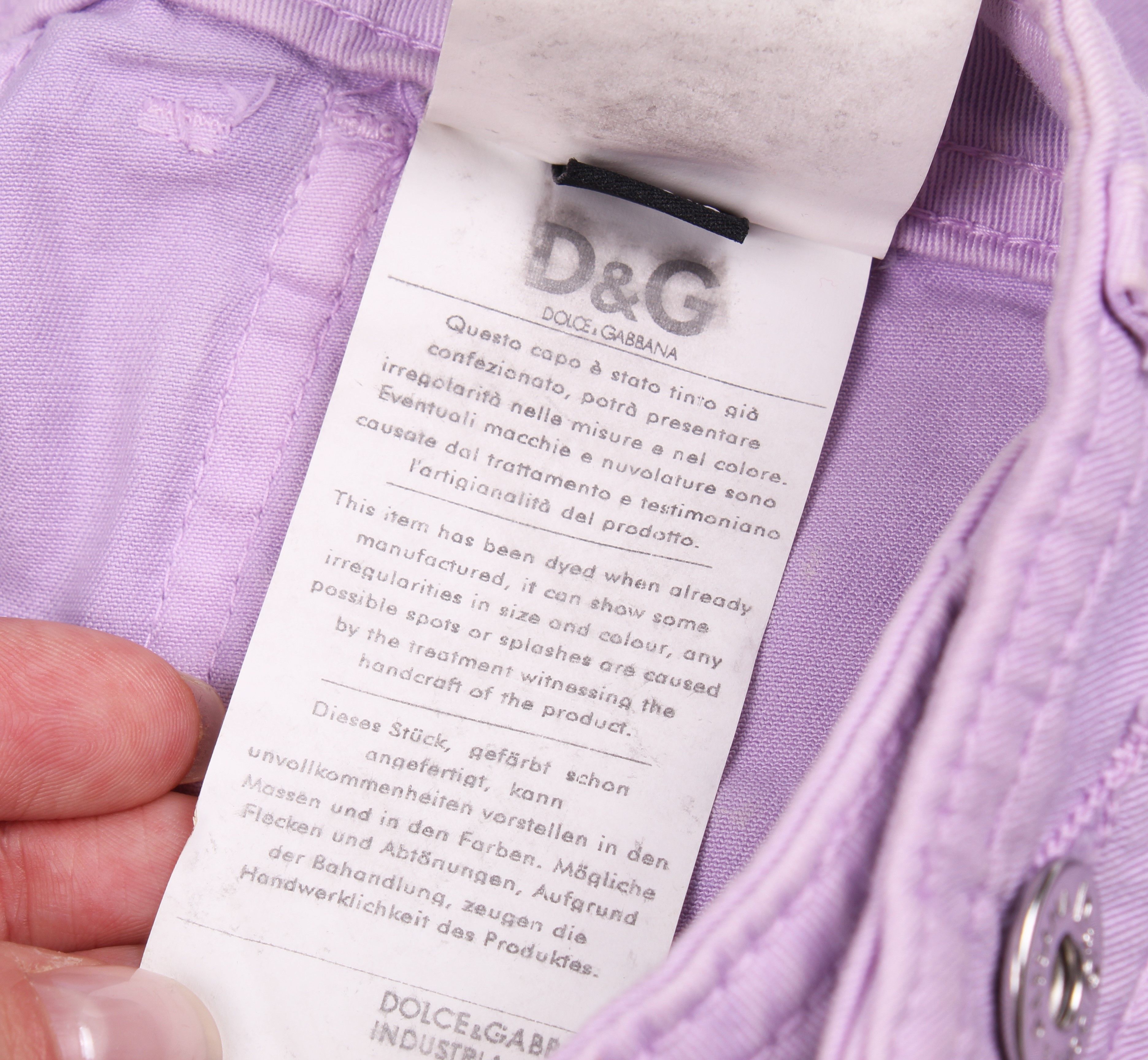 Dolce & Gabbana Dolce & Gabbana Glam Y2K 2000's Purple Breeches Size 30" / US 8 / IT 44 - 6 Thumbnail