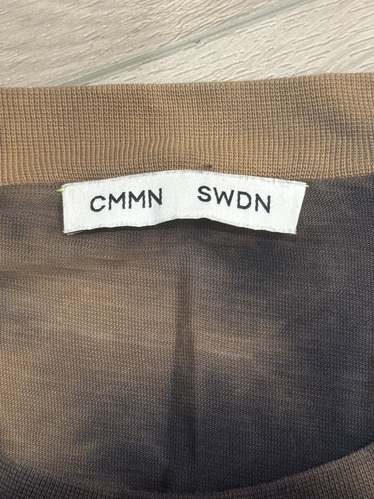 CMMN SWDN CMMN SWDN Raz Panelled Bleach Dyed T-shirt Size US L / EU 52-54 / 3 - 3 Thumbnail