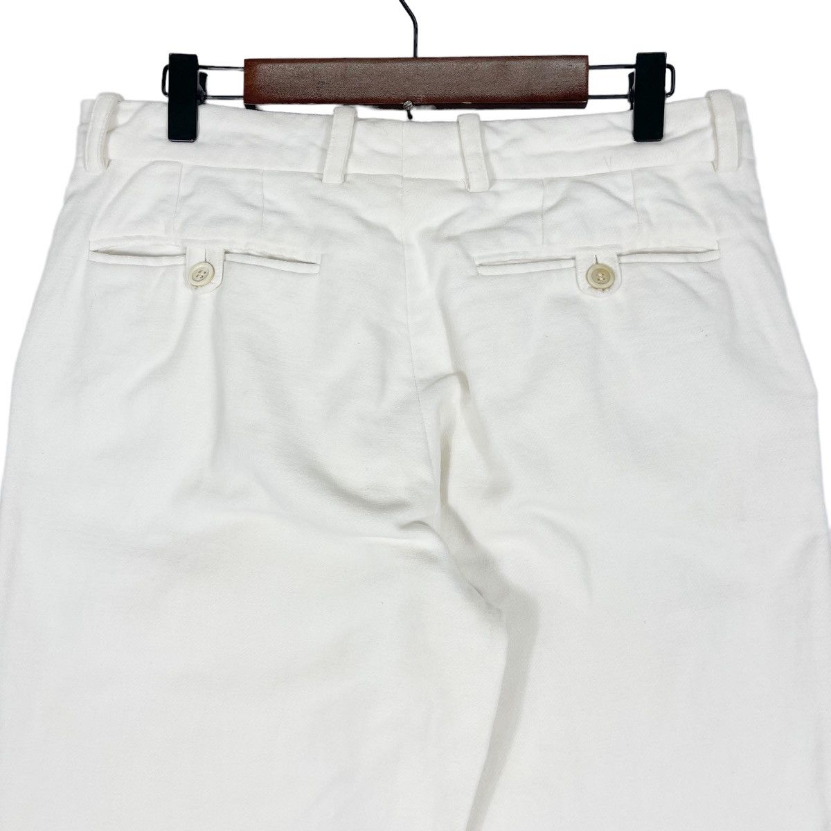 Versace Vintage Versace White Wide Leg Trousers Size 32" / US 10 / IT 46 - 14 Thumbnail
