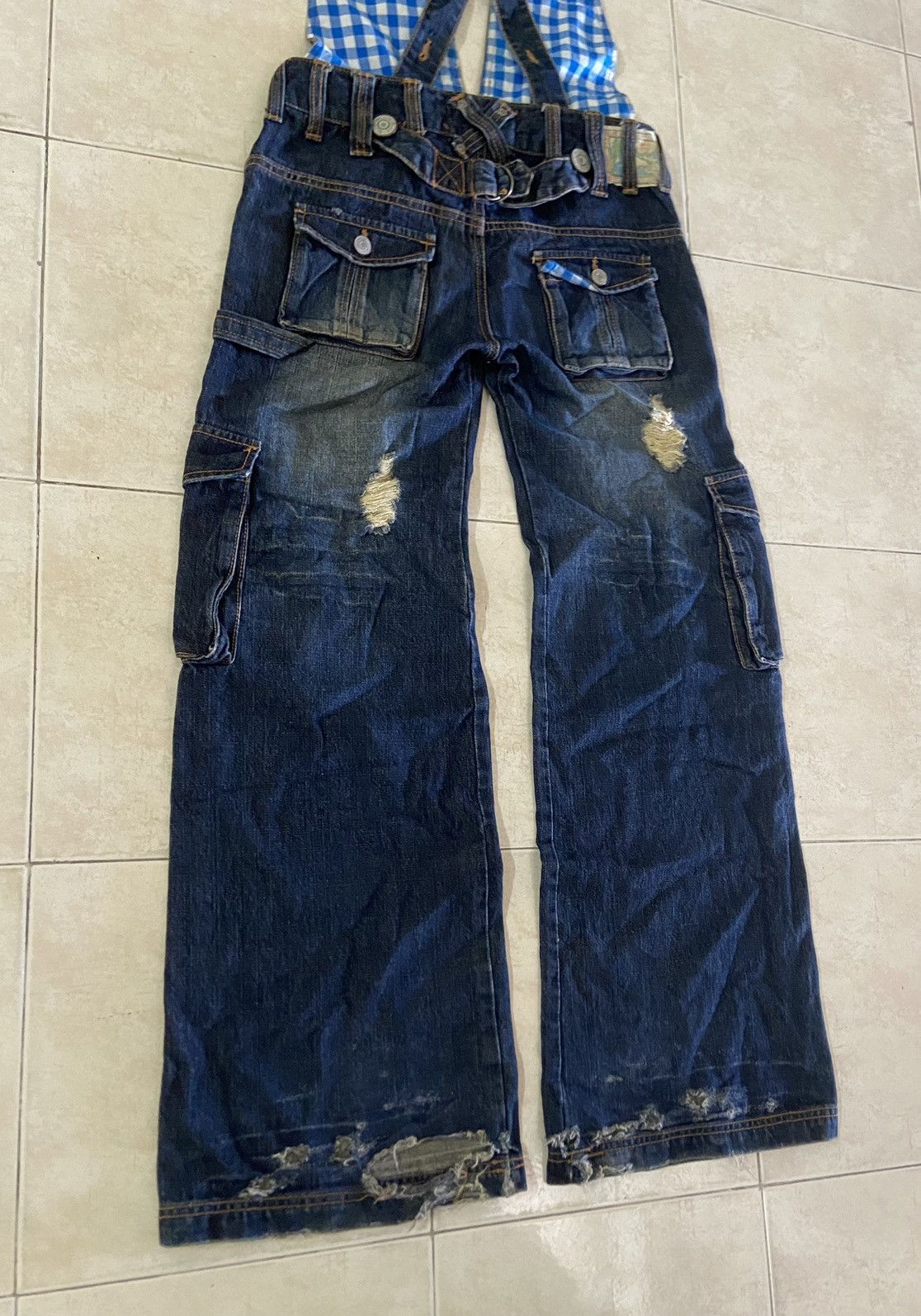 Hysteric Glamour Rare💥Blue Moon Flare Boot Cut Distressed Denim Pants Size US 30 / EU 46 - 9 Thumbnail
