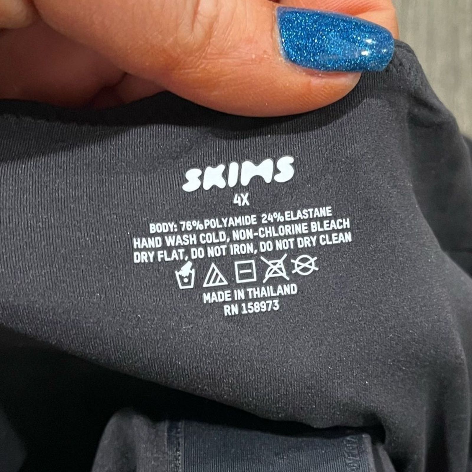 SKIMS NWT Skims Fits Everybody Adaptive Cami Crop Top Onyx 4X Size 4XL / US 24-26 - 3 Thumbnail