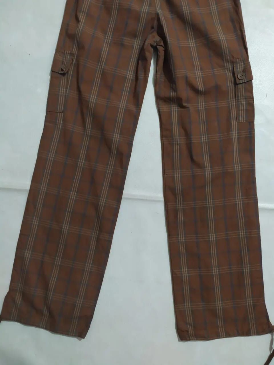 Japanese Brand As Known As Japan Check Cargo Multipocket Tactical Pants Size US 28 / EU 44 - 6 Thumbnail