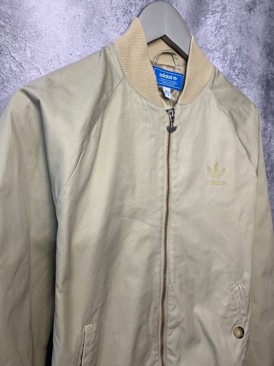Adidas × Vintage Adidas Originals Vintage Jacket Bomber Beige Women's Size M / US 6-8 / IT 42-44 - 3 Thumbnail
