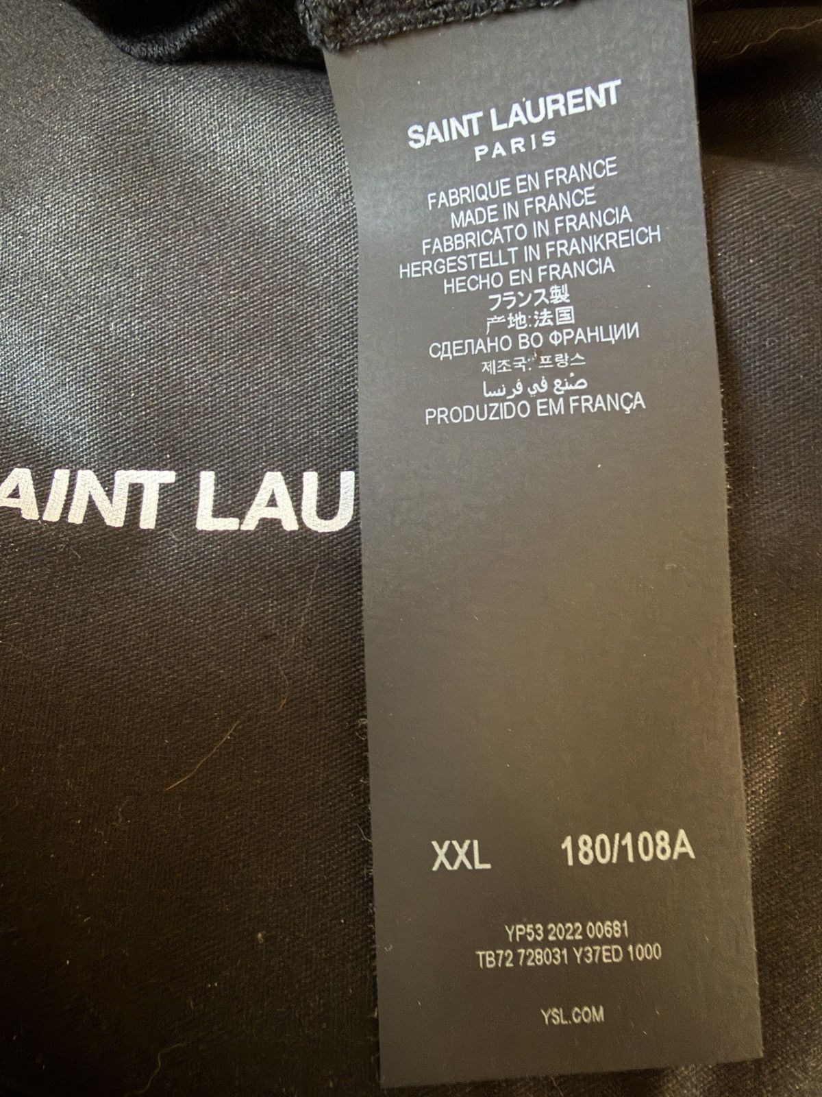 Saint Laurent Paris Cassandre Tank Top NWT Size US XXL / EU 58 / 5 - 7 Thumbnail