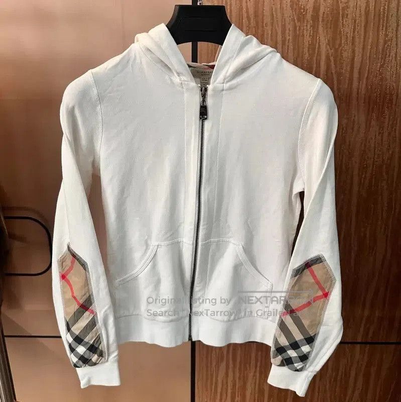 Burberry Burberry Women's M White Cotton Jacket. Size M / US 6-8 / IT 42-44 - 1 Thumbnail