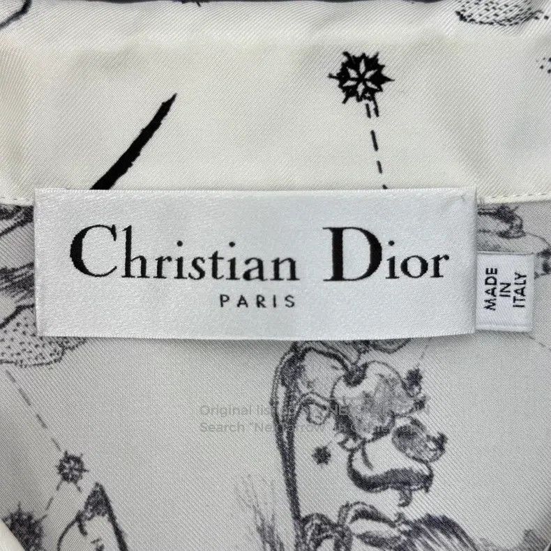 Dior Dior Black and white plant animal logo mulberry silk short Size XS / US 0-2 / IT 36-38 - 5 Thumbnail