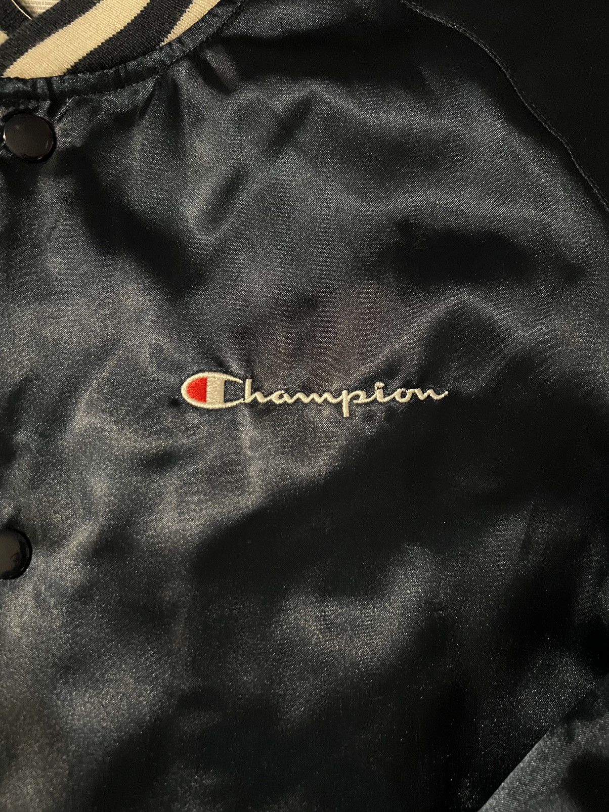 Champion × Supreme Supreme Champion Satin Baseball Jacket Size US L / EU 52-54 / 3 - 3 Thumbnail