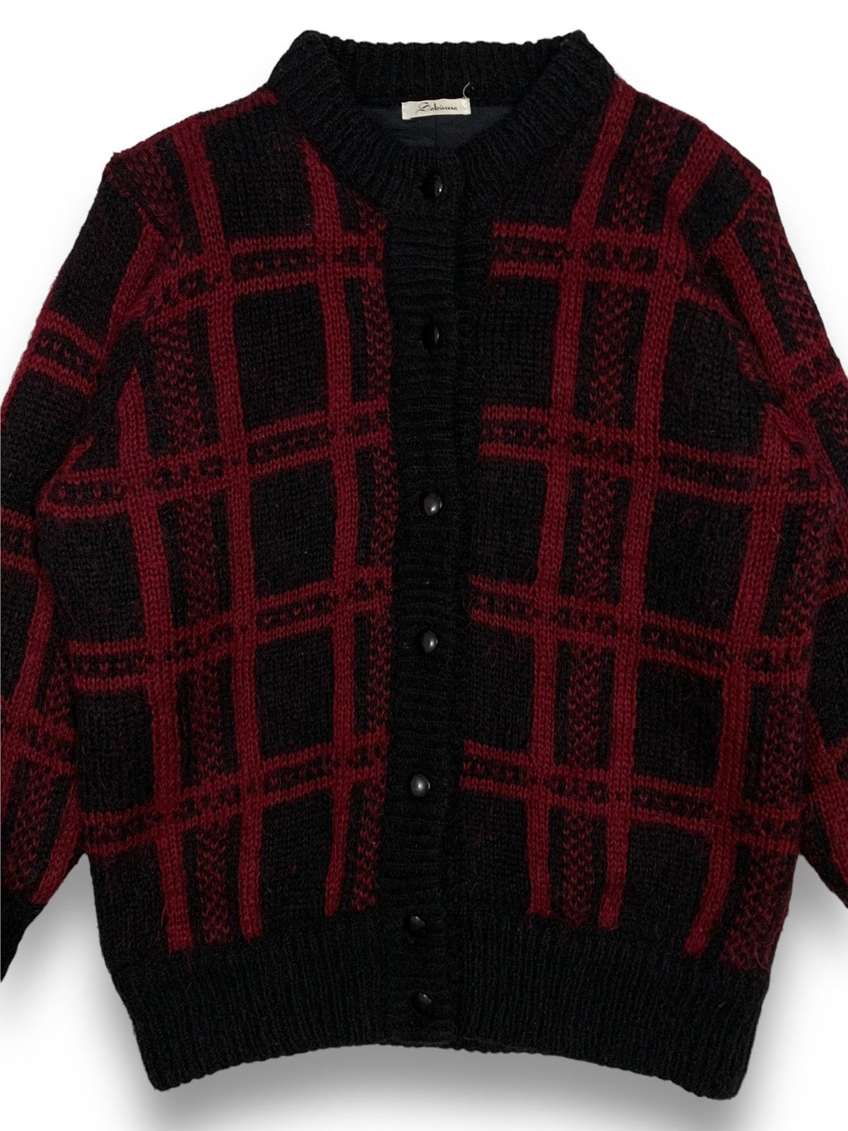 Japanese Brand Vintage Japanese Brand Wool Plaid Checked Oversized Sweater Size L / US 10 / IT 46 - 4 Thumbnail