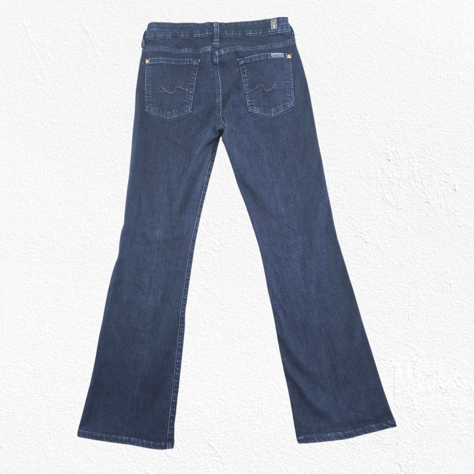 7 For All Mankind 7 For All Mankind Kimmie Bootcut Dark Low Rise Jeans Size 30 Size 30" / US 8 / IT 44 - 11 Thumbnail