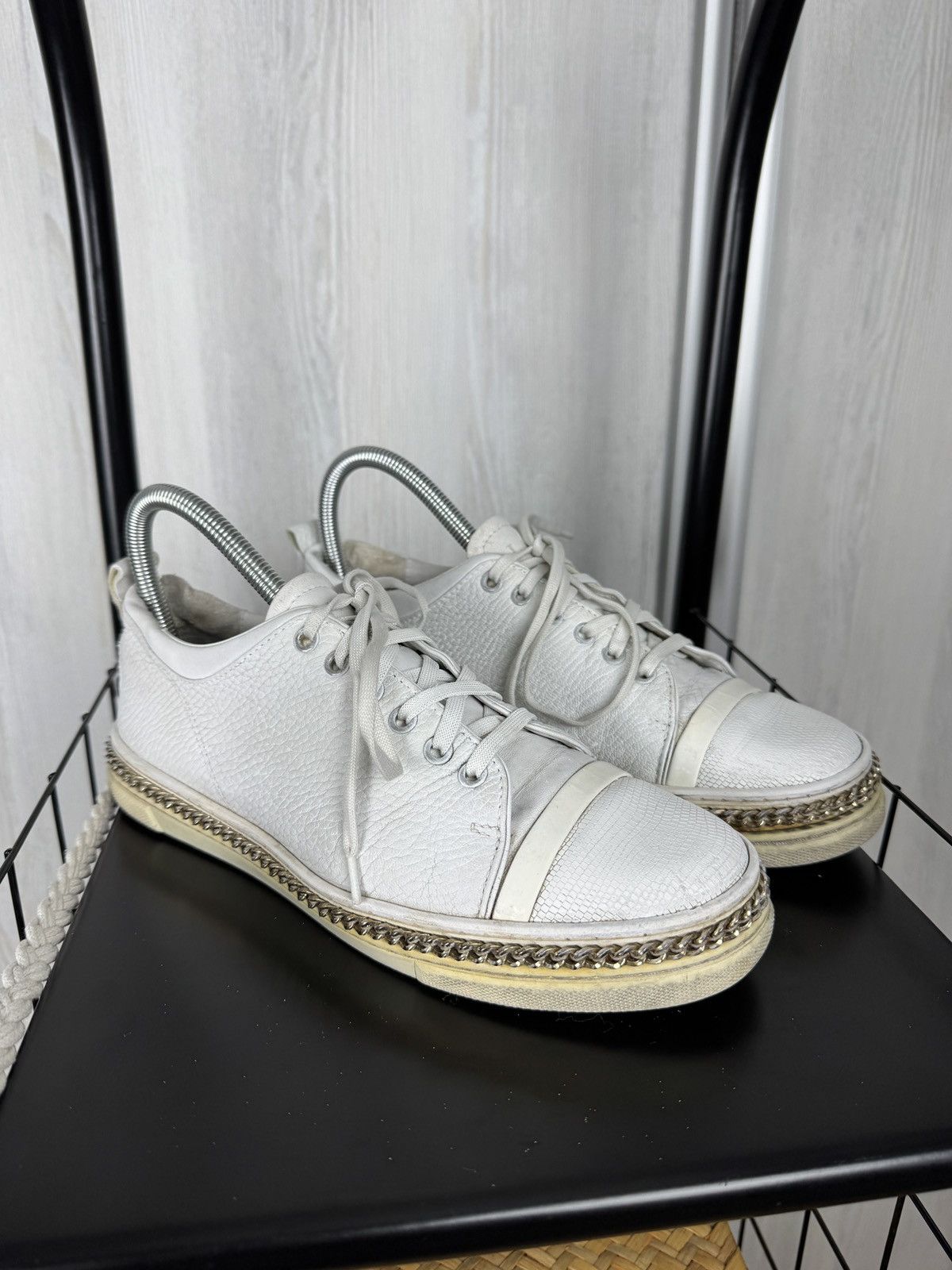 Lanvin LANVIN Whit Lace Up Leather Cap Toe Womens Sneakers Size US 9 / IT 39 - 6 Thumbnail