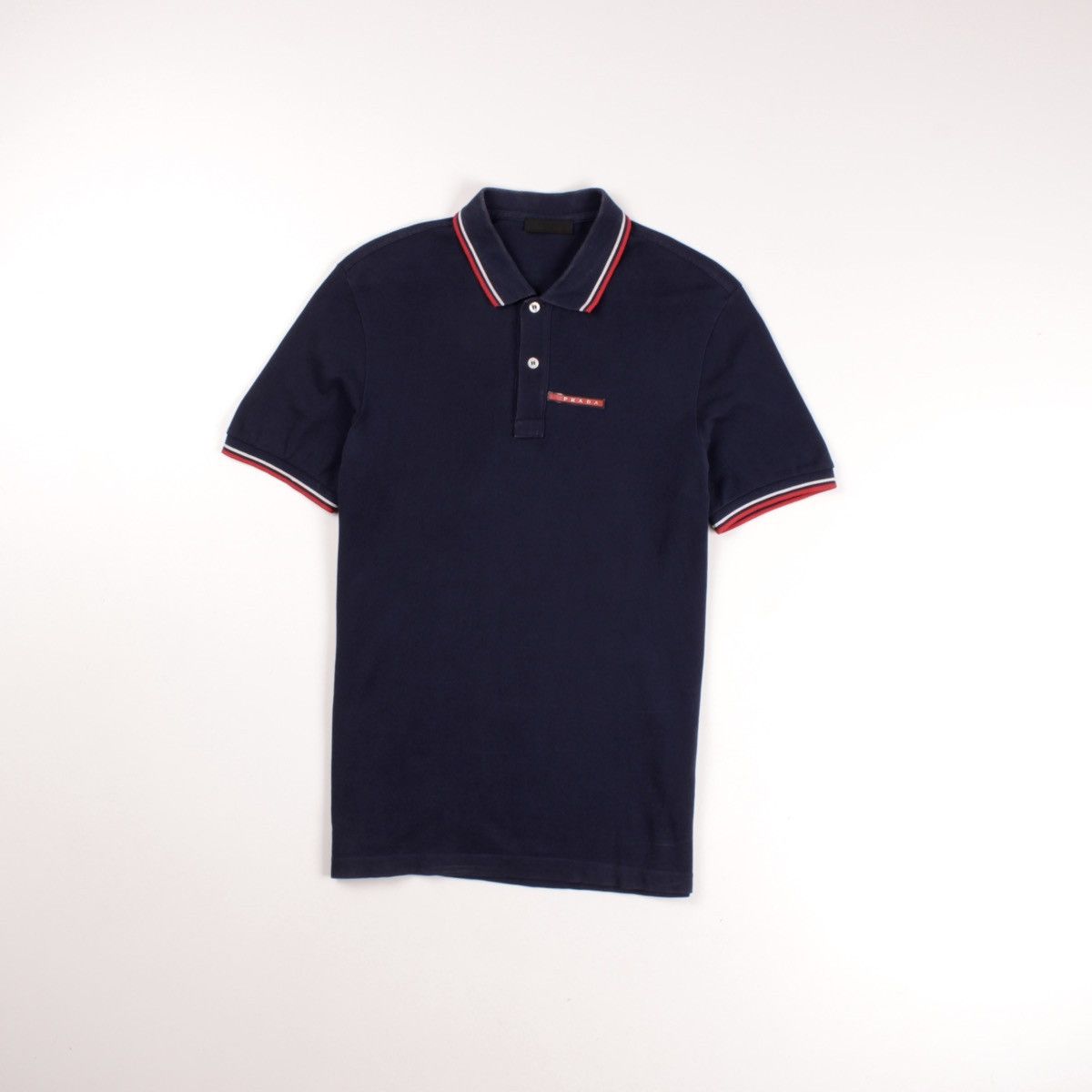 Prada Authentic PRADA Polo Shirts Dark Blue Size: L Size US L / EU 52-54 / 3 - 7 Thumbnail