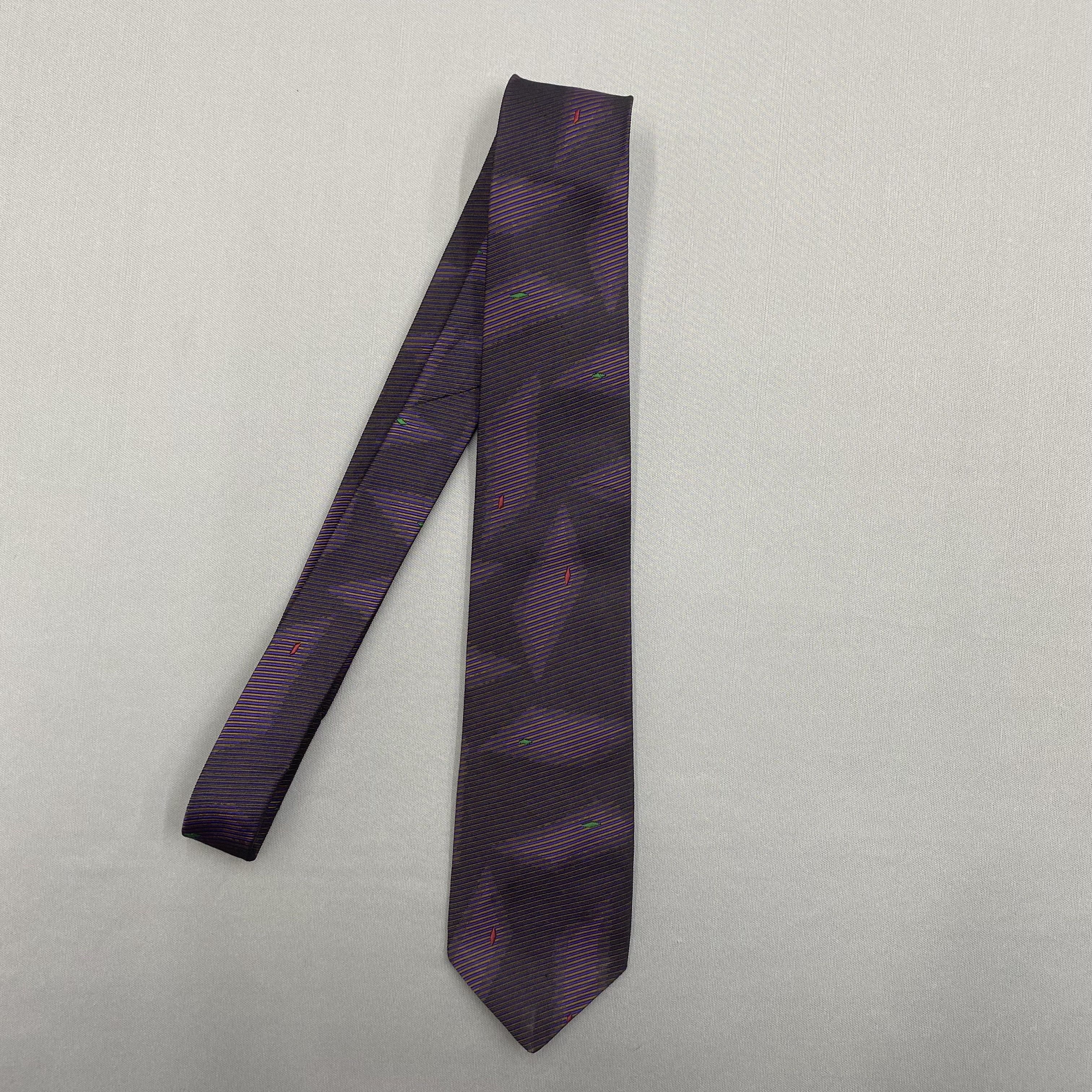 Japanese Brand Vintage Givenchy SILK Necktie Cravate Pure Silk Size ONE SIZE - 4 Thumbnail