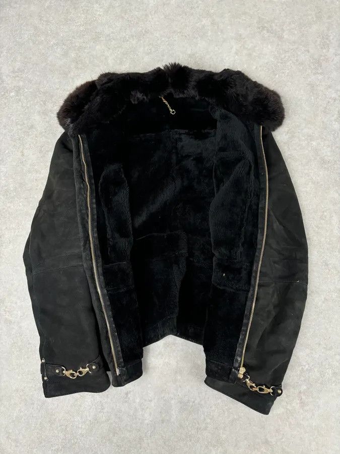 Gucci 2000s Gucci Black Fur Shearling Leather Premium Jacket Size US S / EU 44-46 / 1 - 7 Thumbnail
