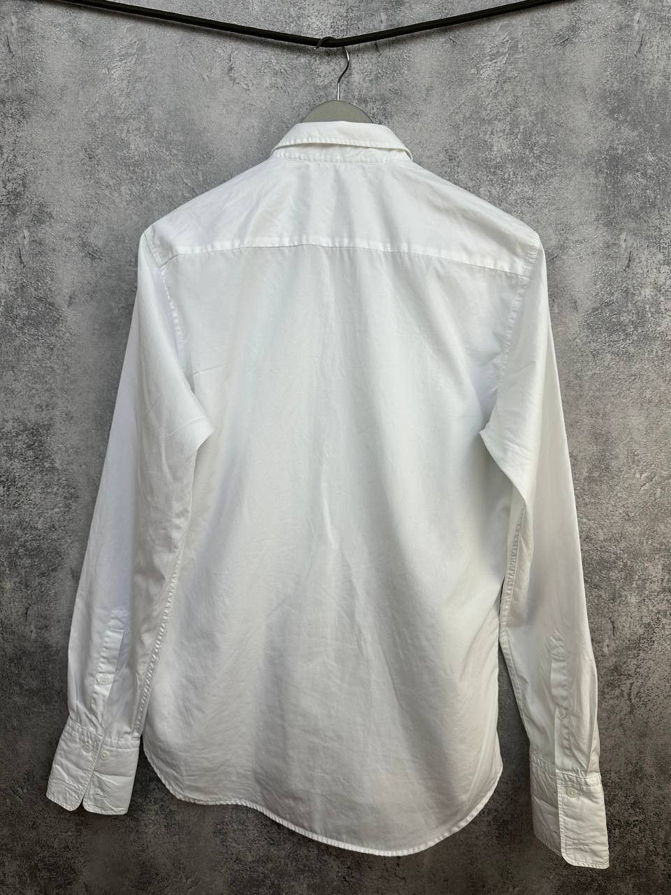 Sandro Sandro Paris White Pleated Front Tuxedo Shirt 100% Cotton Size US M / EU 48-50 / 2 - 2 Thumbnail