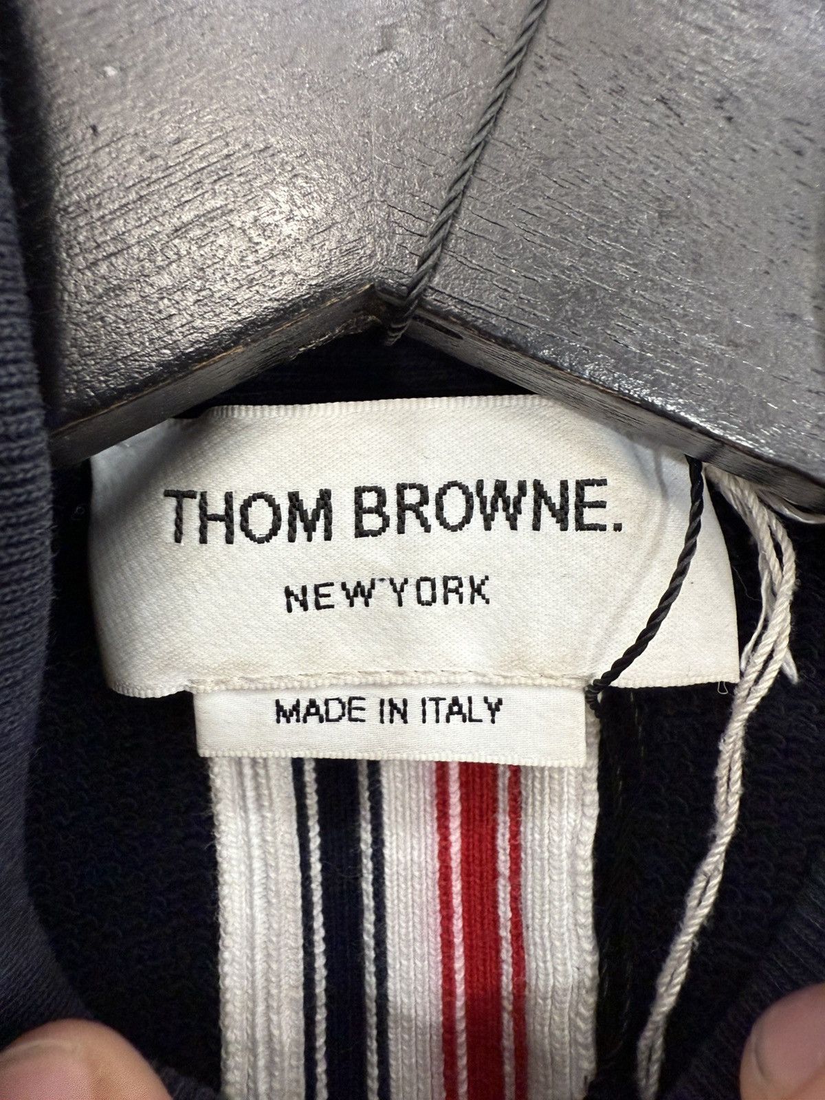 Thom Browne Thom Browne Navy Stripe Hoodie Size US L / EU 52-54 / 3 - 7 Thumbnail