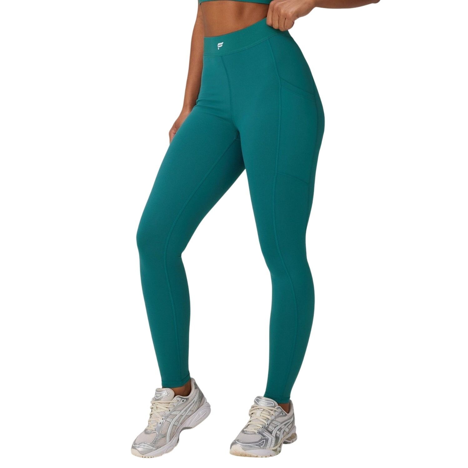 Fabletics Fabletics x Becky G PowerHold Green Legging - Size M Size 28" / US 6 / IT 42 - 1 Thumbnail