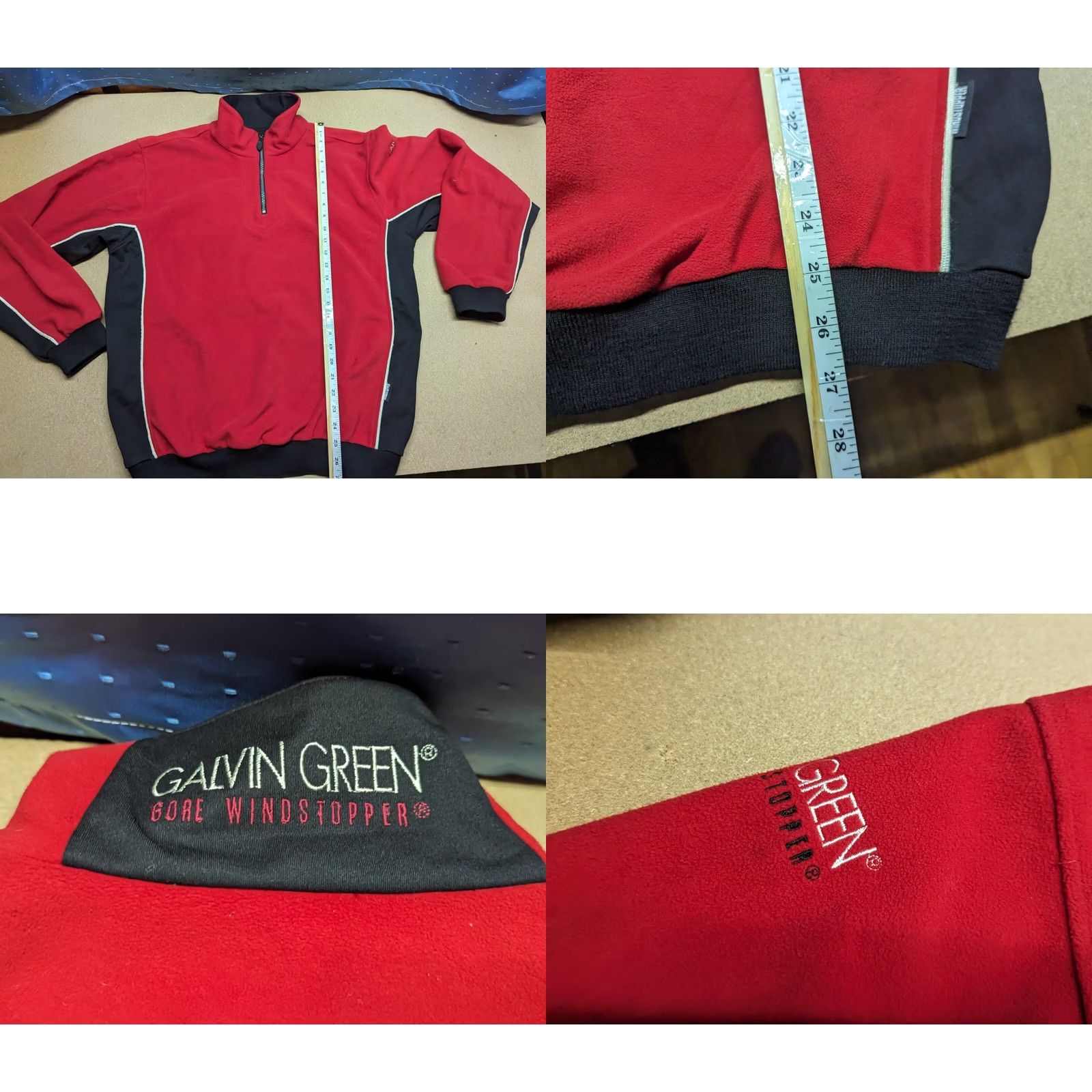 Galvin Green Galvin Green Mens Windstopper Jacket Gore-Tex Red Pullover 1/4 Zip L Windproof Waterproof Activewear Jacket Mens Red GW Windstopper Jacket Size US L / EU 52-54 / 3 - 8 Thumbnail