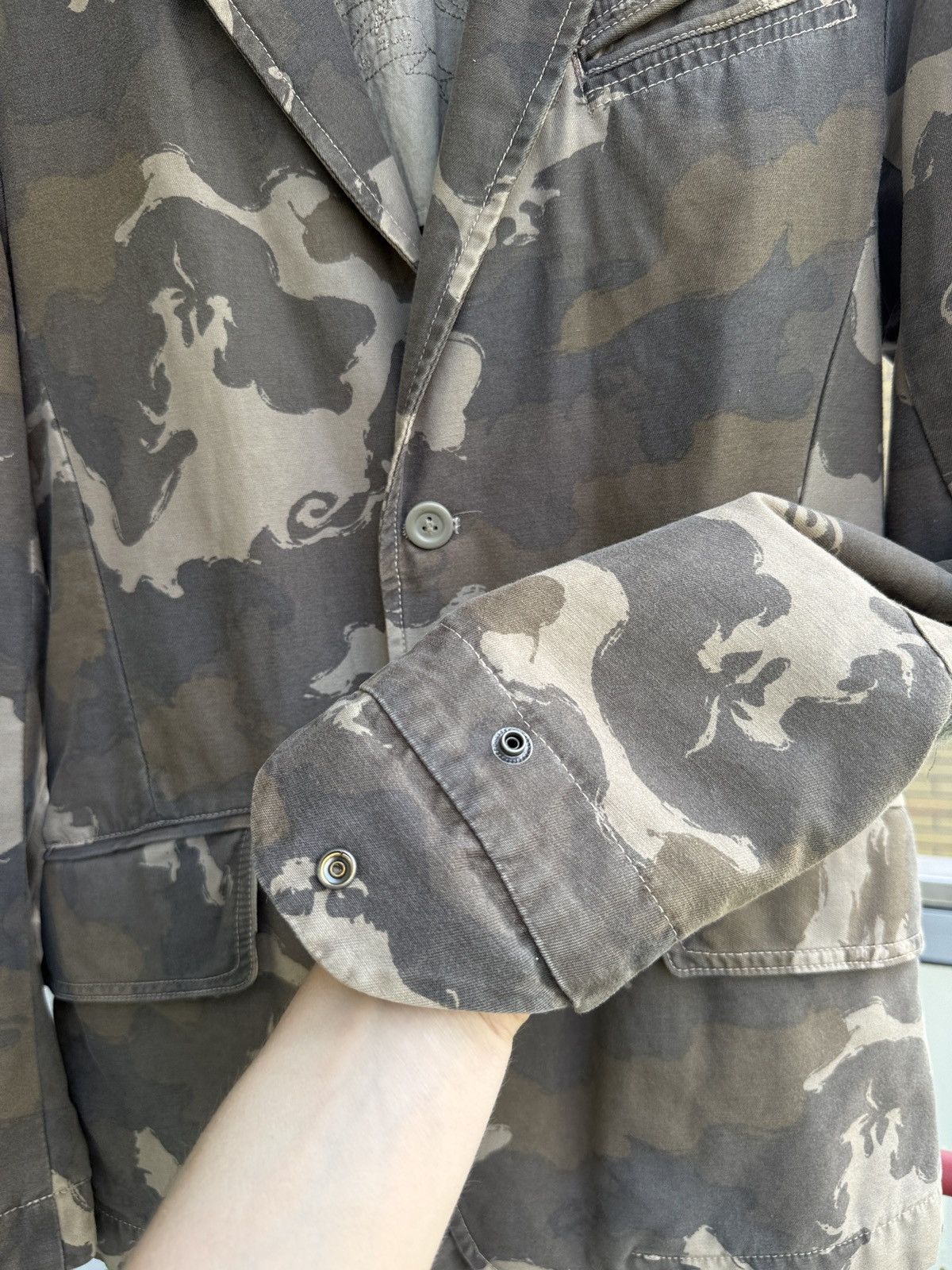 Diesel Vintage Diesel Denim Camo blazer Jacket Size US S / EU 44-46 / 1 - 12 Thumbnail