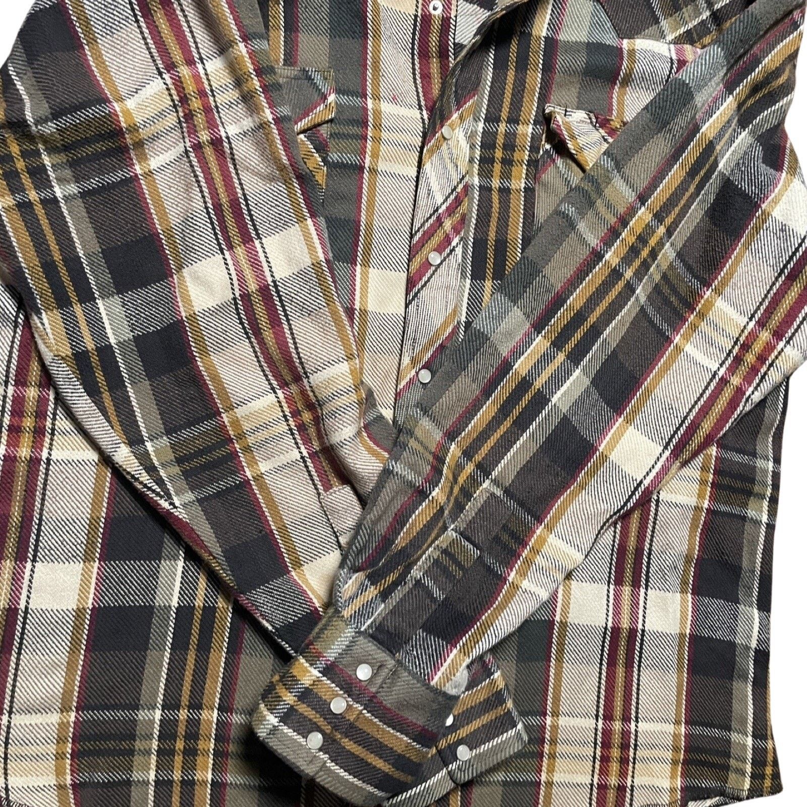 Wrangler Vintage Wrangler Shirt Mens Large Blue Orange Western Pearl Size US XL / EU 56 / 4 - 3 Thumbnail