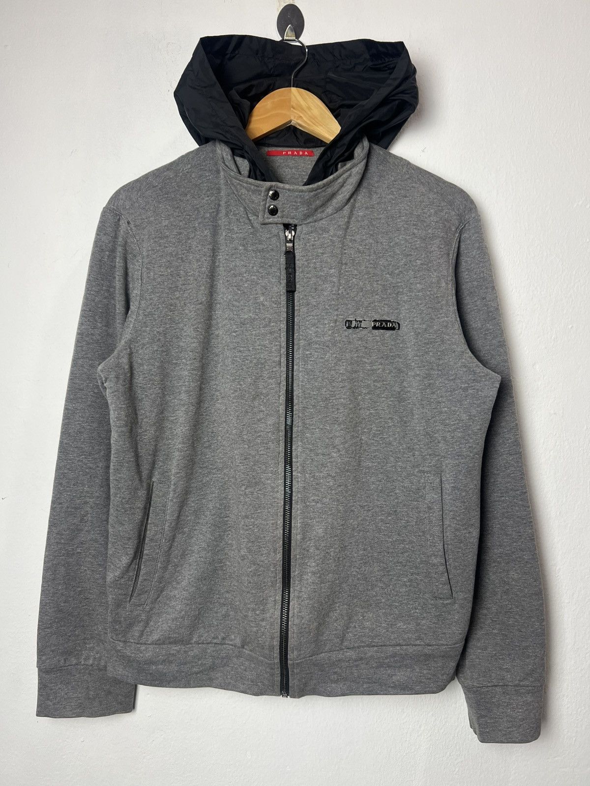 Prada Prada Technical Cotton Zip-Up Hoodie Size US XL / EU 56 / 4 - 1 Thumbnail