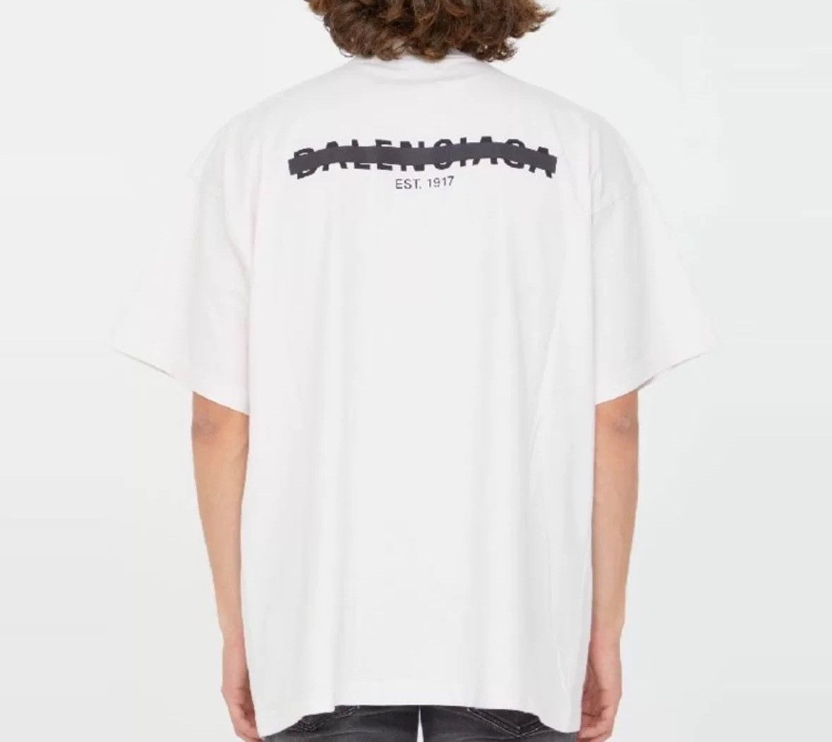 Balenciaga Balenciaga 22fw occlusion line logo short sleeved T-shirt Size US M / EU 48-50 / 2 - 8 Thumbnail