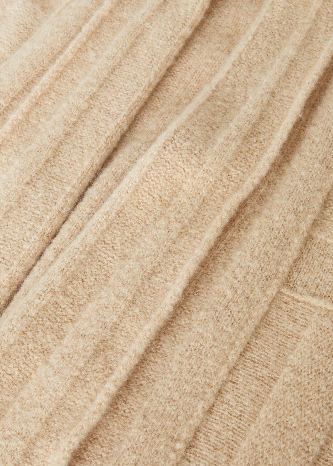 Loro Piana o1w1db10825 FAO4500 Cocooning Cardigan in Beige Size L / US 10 / IT 46 - 7 Thumbnail