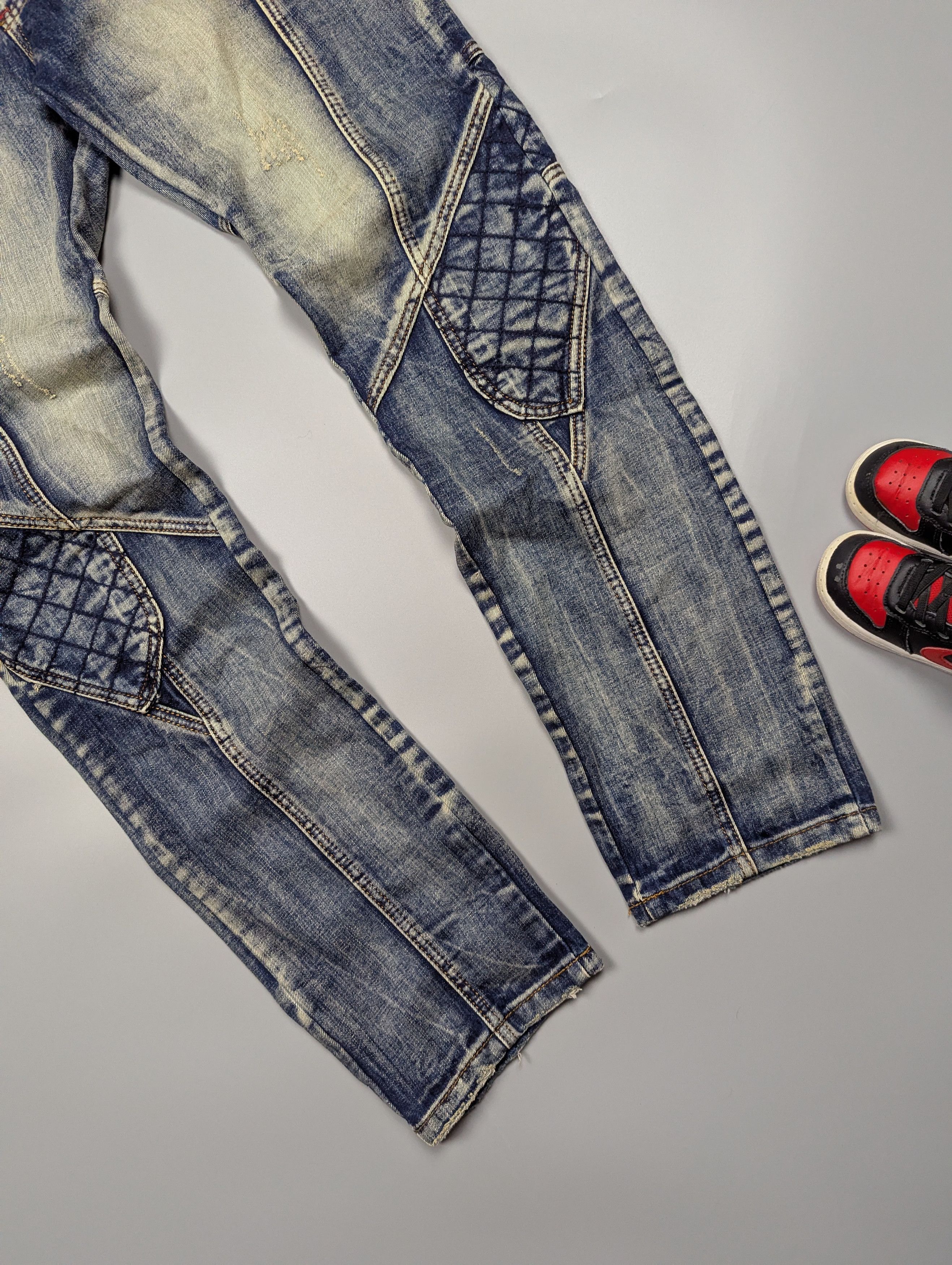 Japanese Brand × Vintage SOSOO Vintage 90s Y2K Distressed Dirty Japanese Brand Jeans Size US 31 - 2 Thumbnail