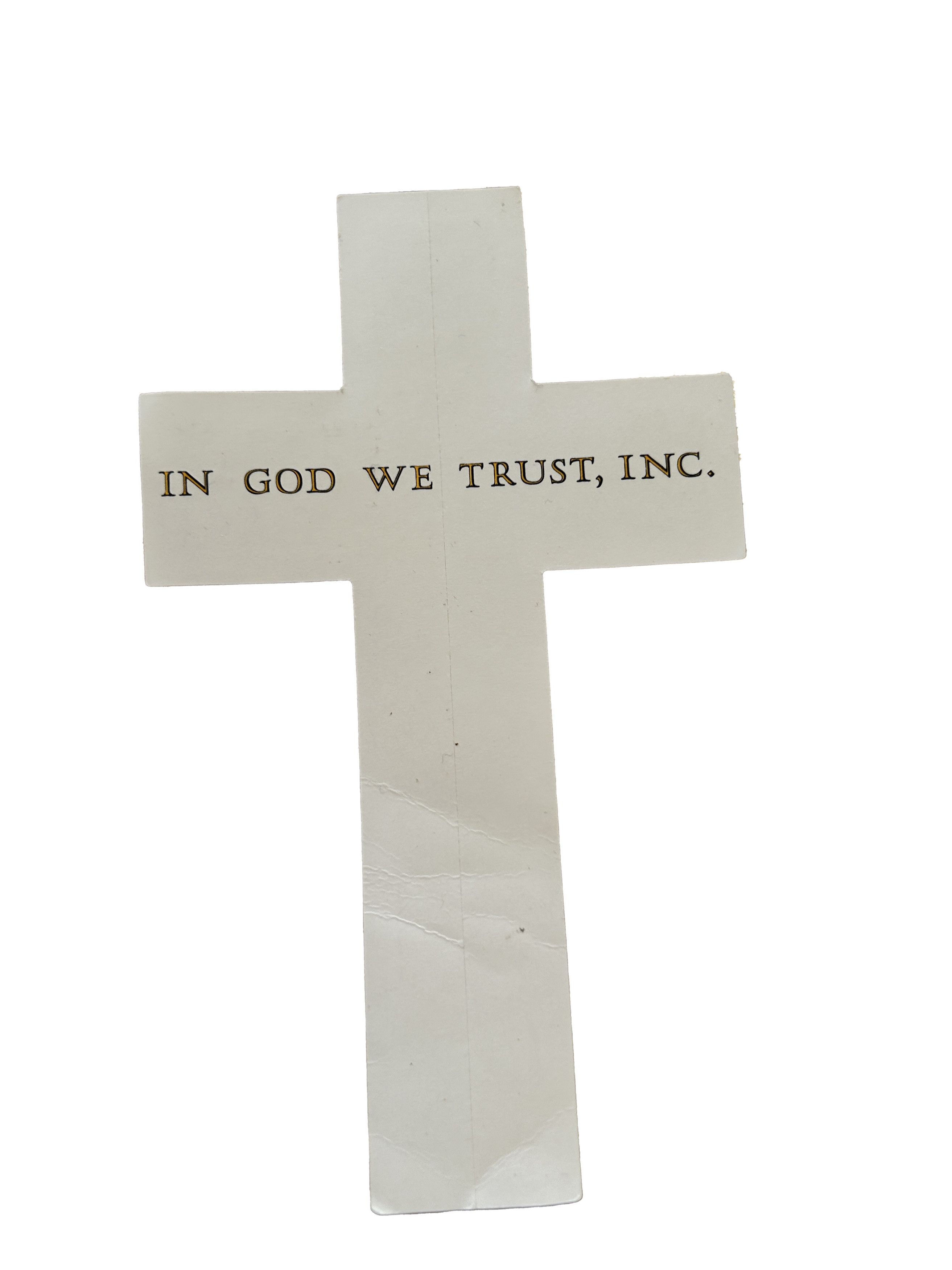 Dead Kennedys Supreme In God We Trust Cross Sticker Size ONE SIZE - 2 Thumbnail