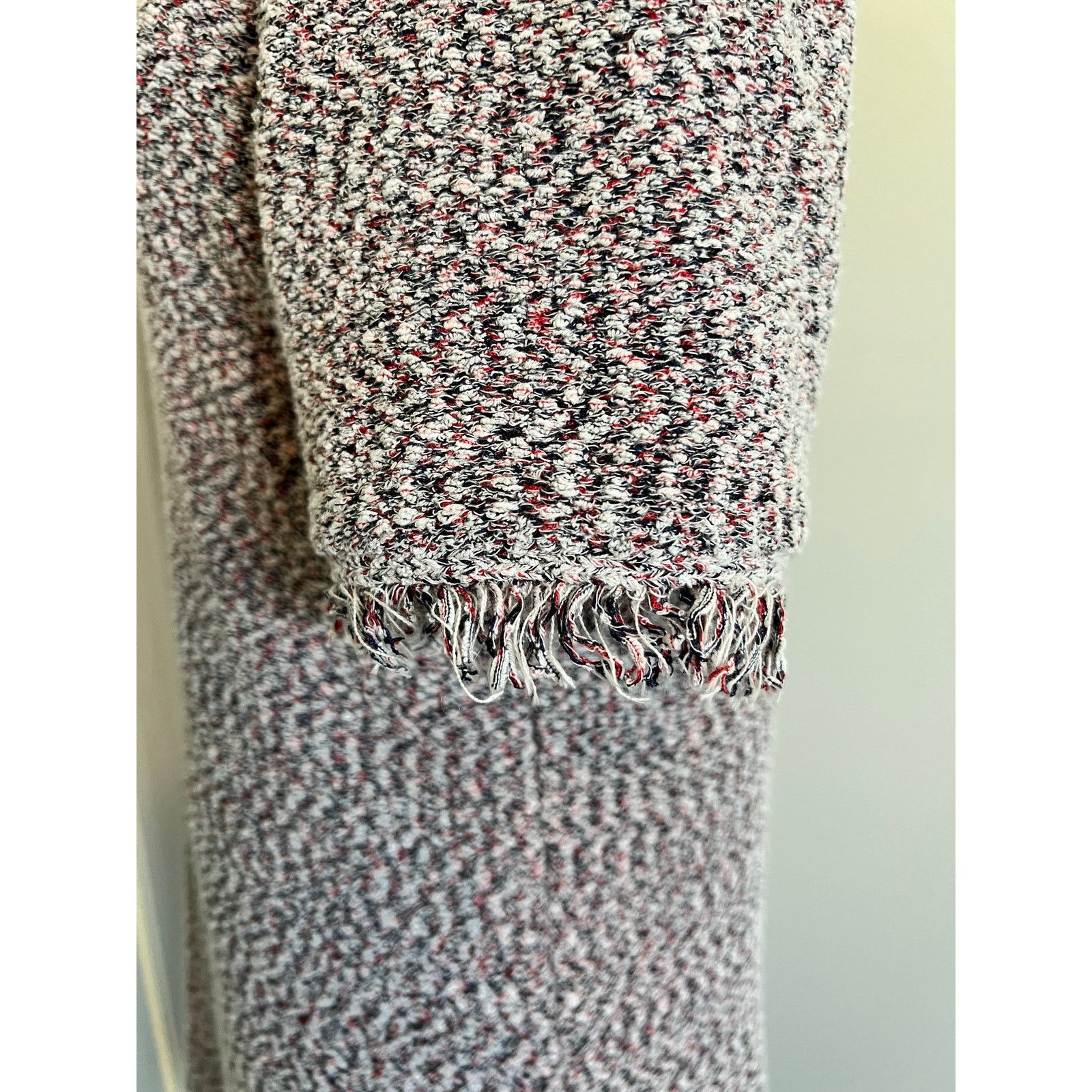 Ann Taylor Ann Taylor Short Sleeve Multicolor Sweater Midi Dress Large Size L / US 10 / IT 46 - 4 Thumbnail