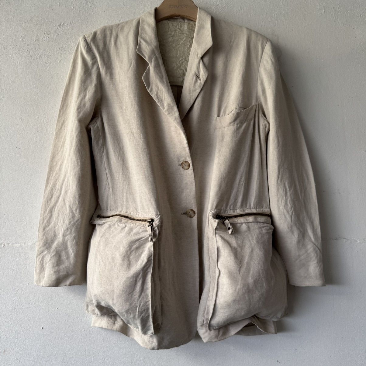 Emporio Armani Vintage Emporio Armani Double Pocket Zipper Blazer Size US S / EU 44-46 / 1 - 11 Thumbnail