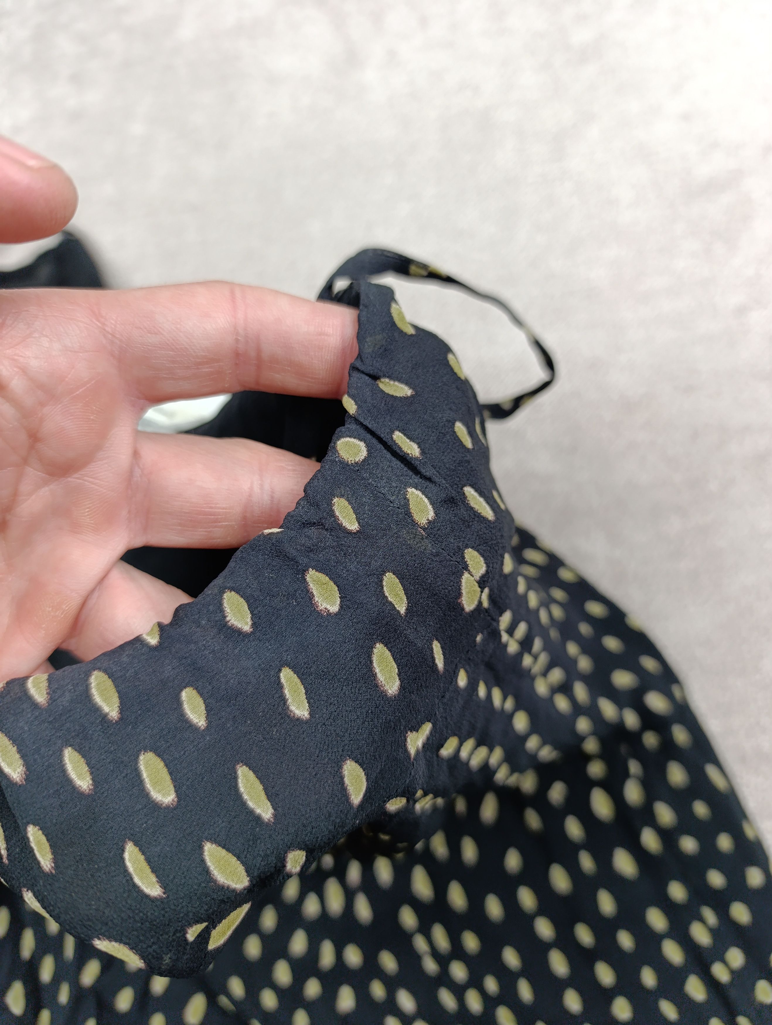 Max Mara MAX MARA DOT PRINT SILK VINTAGE STRAP ASYMMETRIC DRESS Size M / US 6-8 / IT 42-44 - 12 Thumbnail